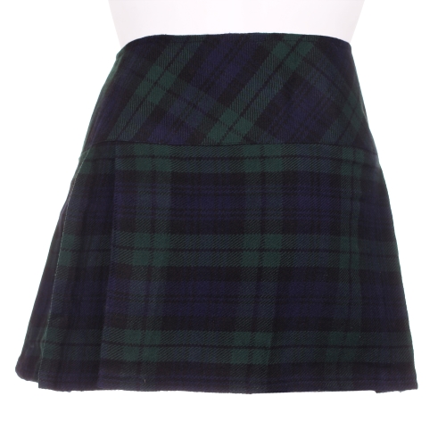 pleated mini kilt