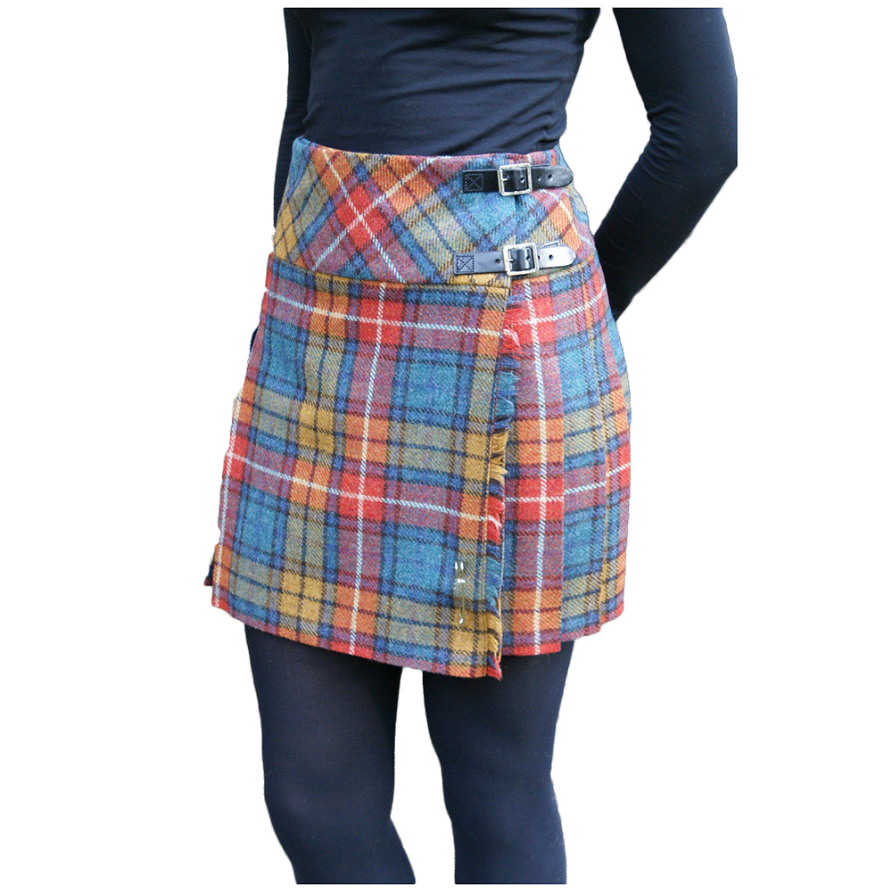 Ladies Authentic Shetland Wool Kilt Royal Stewart Antique Tartan TG0800