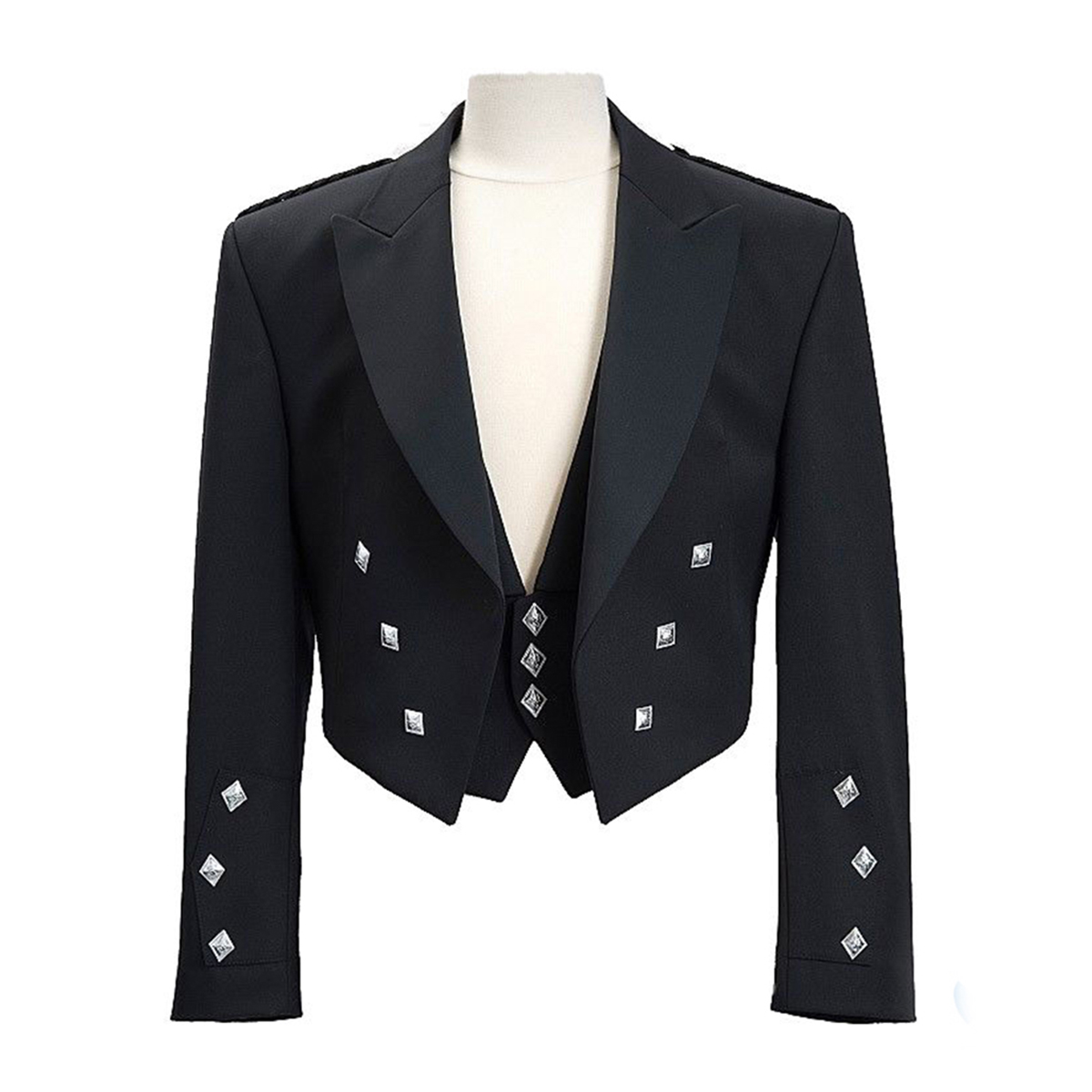 Vendeur Britannique Homme Écossais Kilt Argyle /& Prince Charlie Veste /& Gilet//Gilet