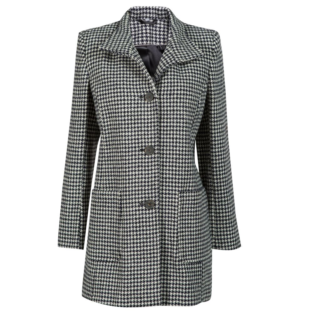 ladies dogtooth check jacket