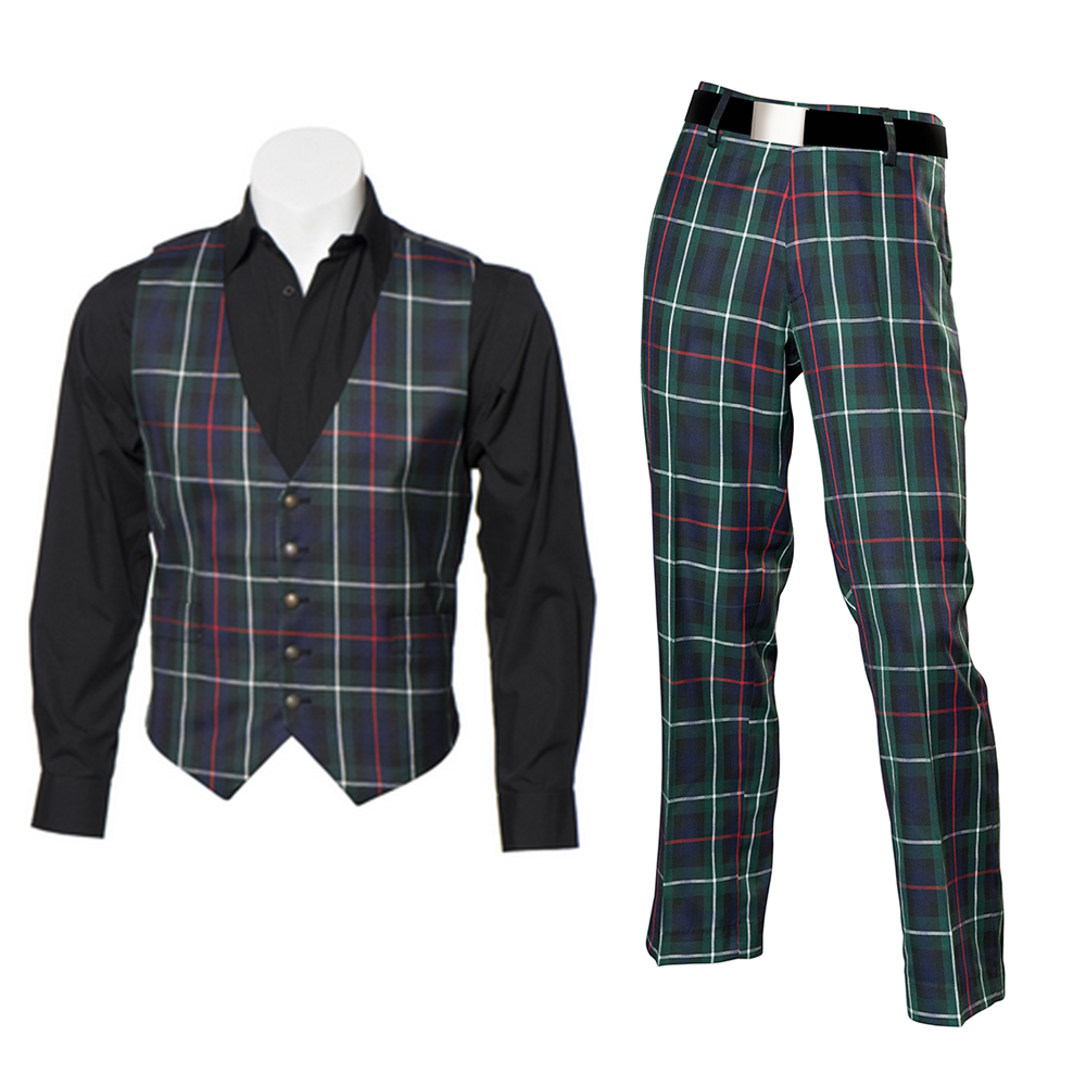 New Scottish Tartan Trews and Waistcoat Bundle MacKenzie Modern