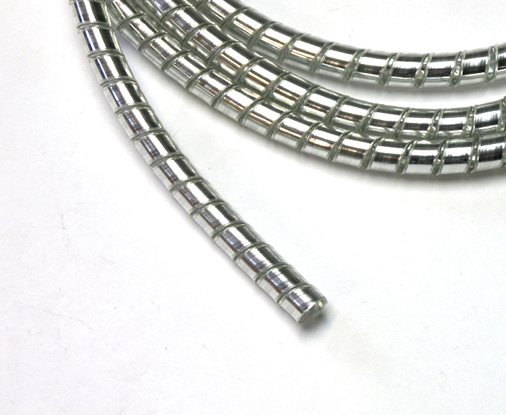 Chrome Spiral Cable Wrap Wire Tidy 6mm Motorcycle/Trike 1.5m Long eBay