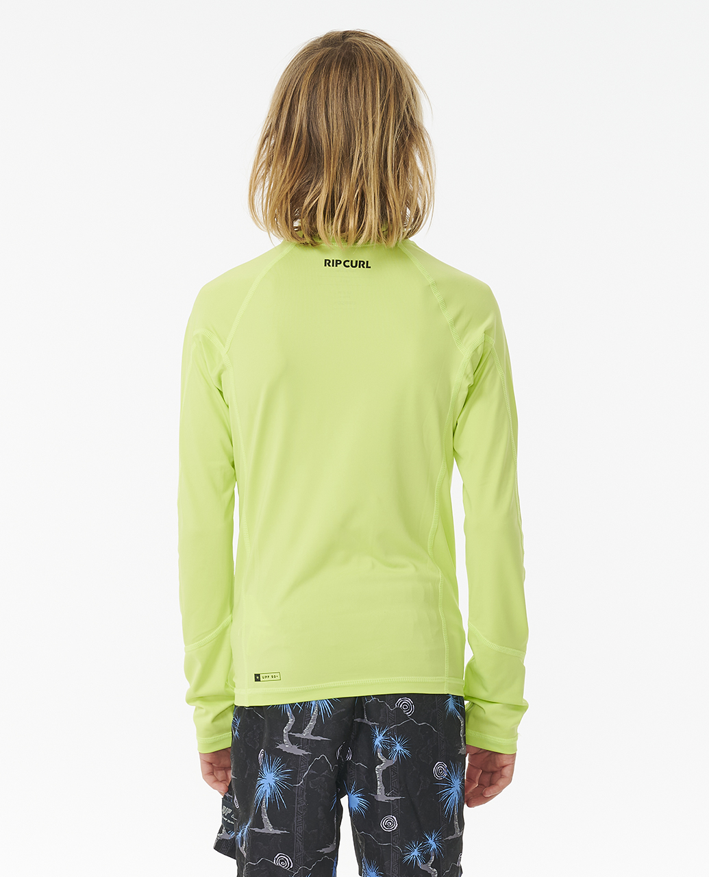 Rip Curl Kids Brand Wave UPF 50 Long Sleeve Surf T-Shirt Rash Vest Top - Picture 9 of 16