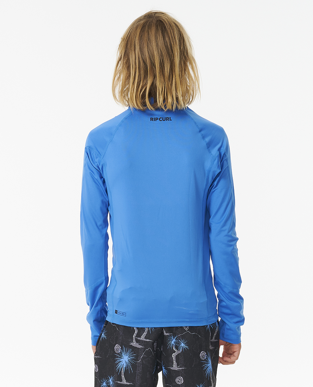 Rip Curl Kids Brand Wave UPF 50 Long Sleeve Surf T-Shirt Rash Vest Top - Picture 4 of 16