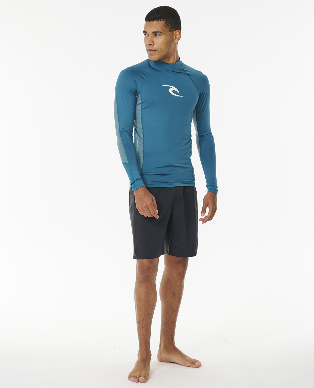 Rip Curl Herren Wellen UPF 50 Perf Langarm Schwimmen Surfen T-Shirt Ausschlag Weste Oberteil - Bild 23 von 61