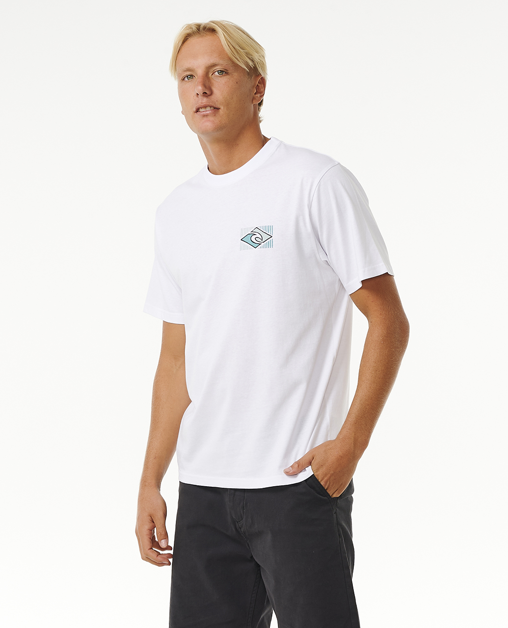 Camiseta Top Camiseta Rip Curl Para Hombres Tradiciones Informal Cuello Redondo Manga Corta Algodón - Imagen 9 de 13