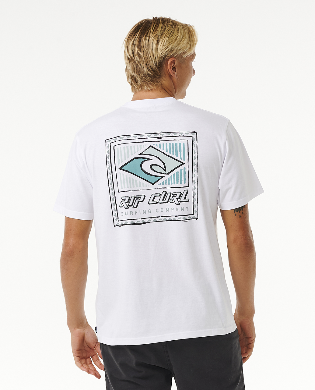 Camiseta Top Camiseta Rip Curl Para Hombres Tradiciones Informal Cuello Redondo Manga Corta Algodón - Imagen 10 de 13
