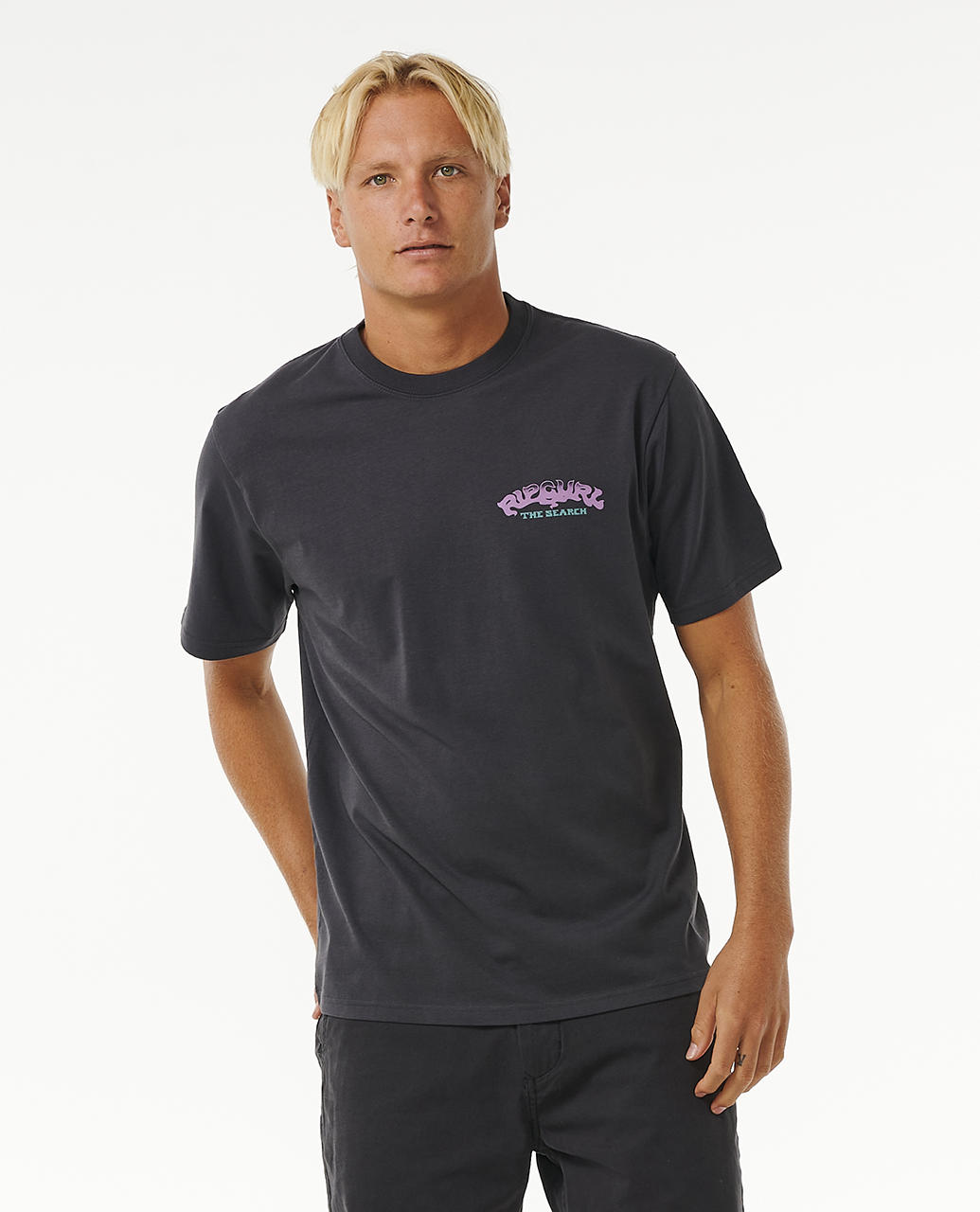 Rip Curl Mens Sphinx Cotton Crew Neck Short Sleeve Casual Top Tee T-Shirt - Imagen 7 de 13