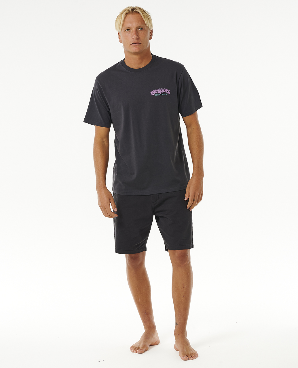 Rip Curl Mens Sphinx Cotton Crew Neck Short Sleeve Casual Top Tee T-Shirt - Imagen 10 de 13
