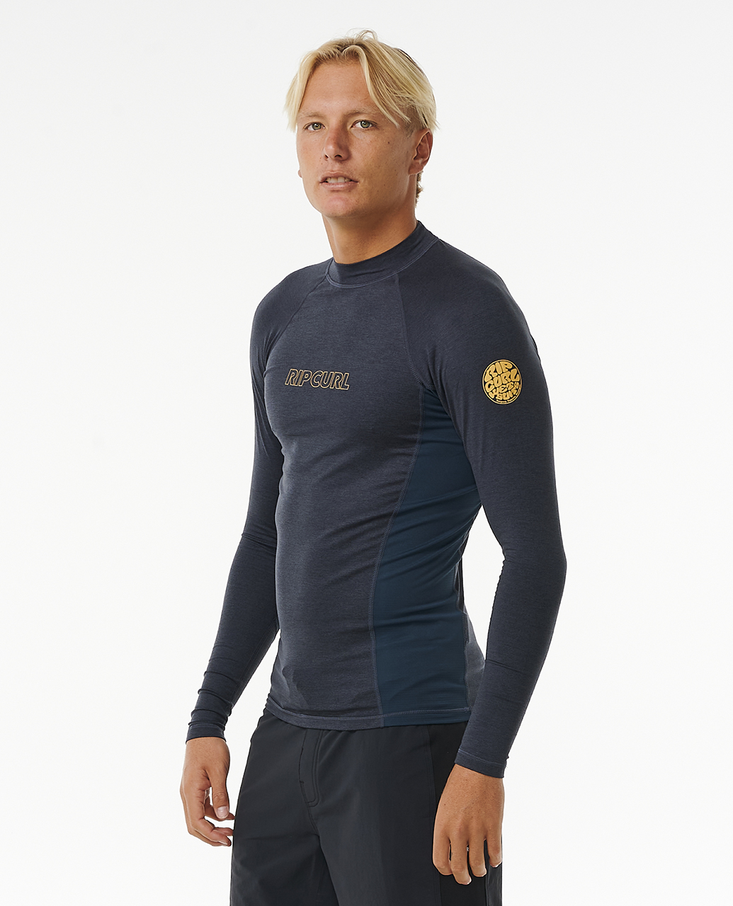 Rip Curl Para Hombres Dawn Patrol UPF 50 Perf Manga Larga Erupción Chaleco Prenda para el torso Camiseta Camiseta - Imagen 21 de 31