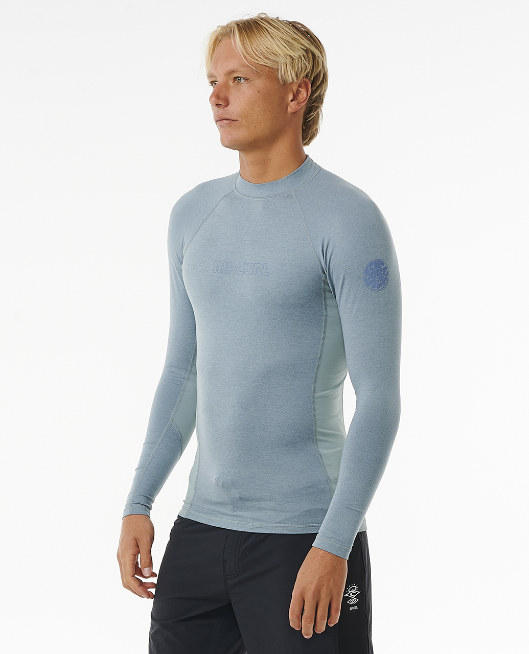 Rip Curl Para Hombres Dawn Patrol UPF 50 Perf Manga Larga Erupción Chaleco Prenda para el torso Camiseta Camiseta - Imagen 15 de 31