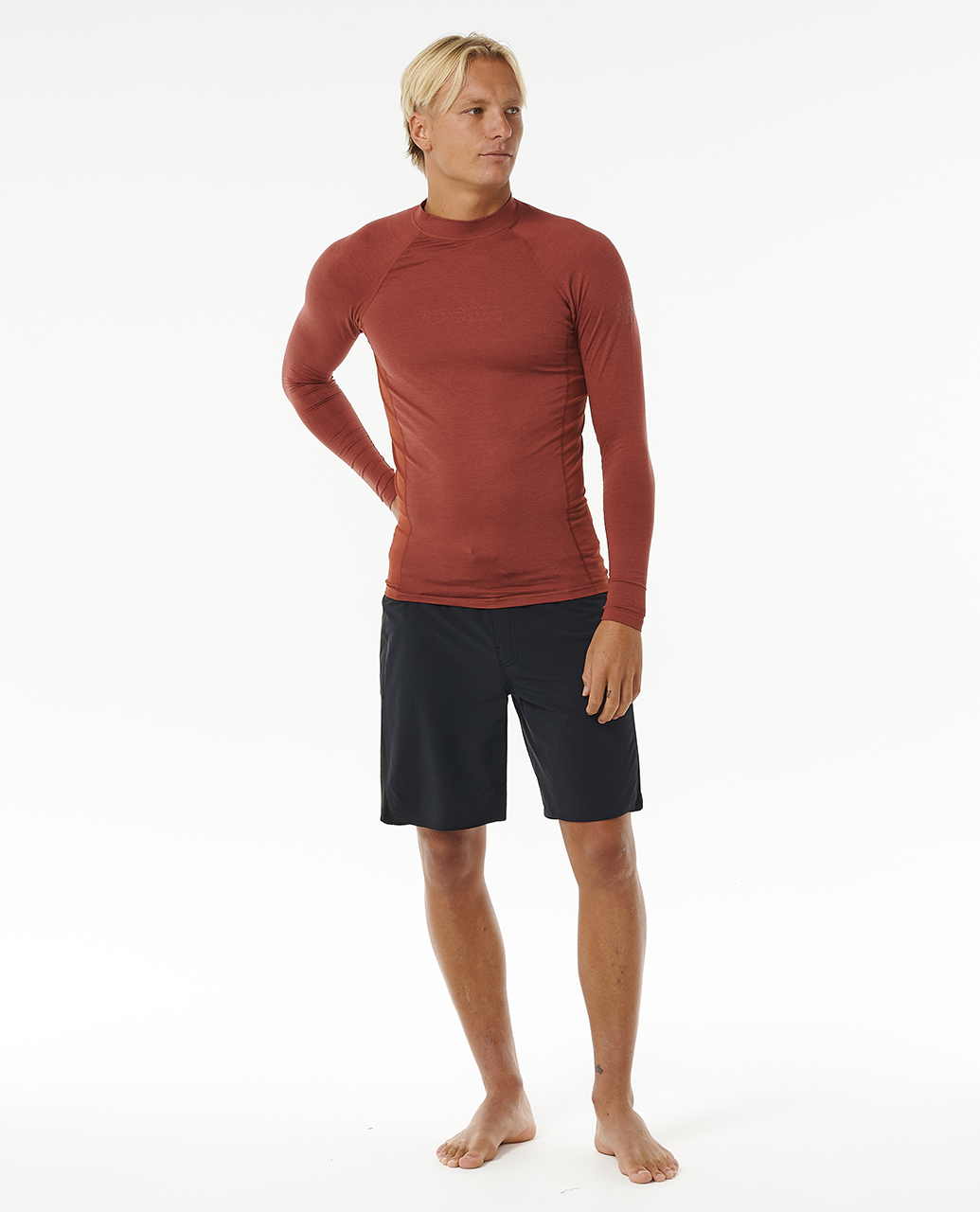 Rip Curl Para Hombres Dawn Patrol UPF 50 Perf Manga Larga Erupción Chaleco Prenda para el torso Camiseta Camiseta - Imagen 29 de 31