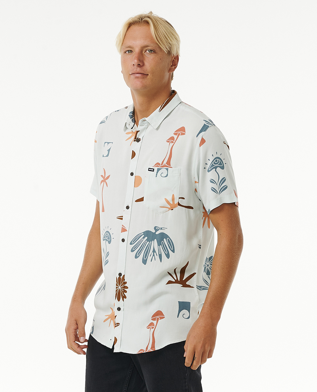 Rip Curl Mens Party Pack Short Sleeve Shirt - Picture 9 of 13