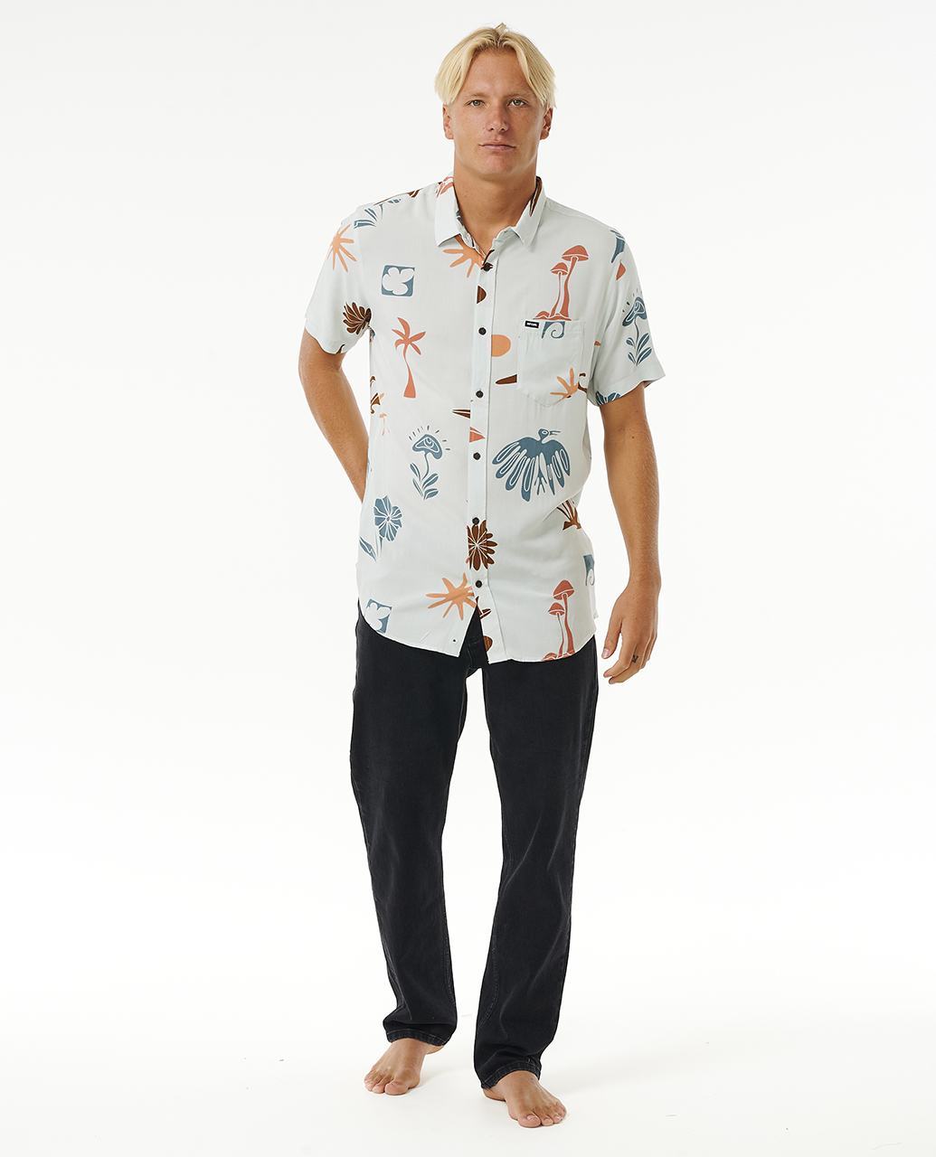 Rip Curl Mens Party Pack Short Sleeve Shirt - Picture 11 of 13