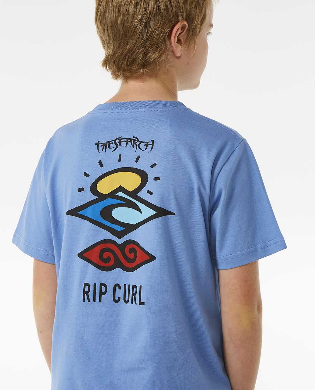 Rip Curl Kids Search Icon Short Sleeve Crew Neck T-Shirt Top Tee - Picture 16 of 25