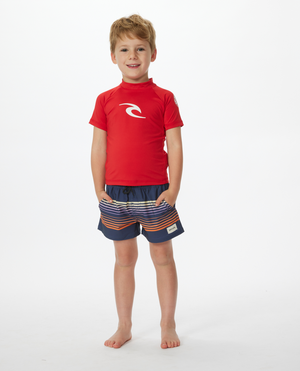 Rip Curl Kids Brand Wave Short Sleeve Surf Surfing UV Protect Rash Guard Vest - Picture 9 of 11