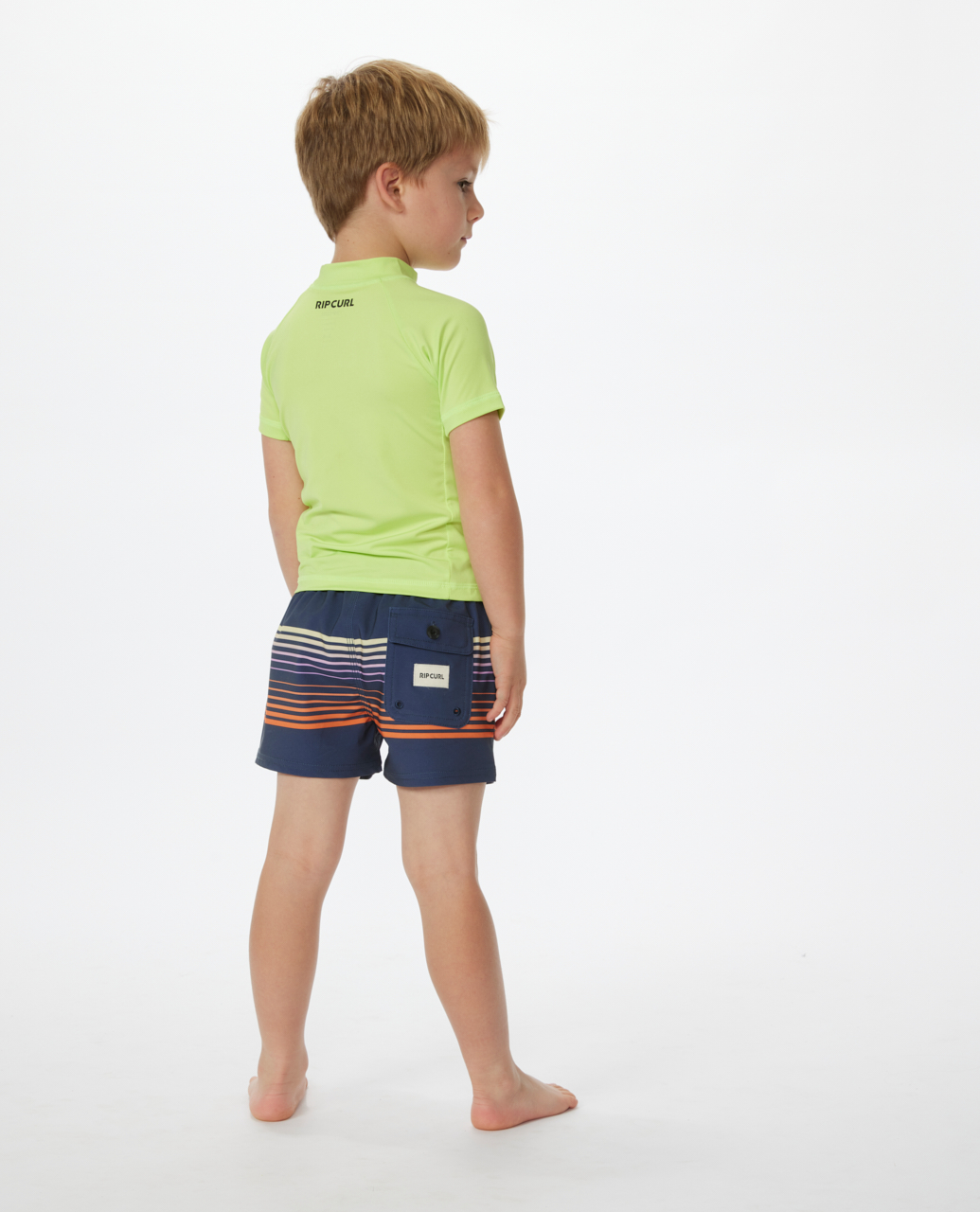 Rip Curl Kids Brand Wave Short Sleeve Surf Surfing UV Protect Rash Guard Vest - Picture 7 of 11