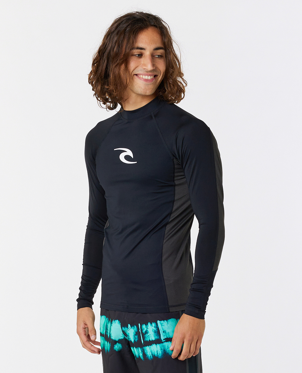 Rip Curl Herren Wellen UPF 50 Perf Langarm Schwimmen Surfen T-Shirt Ausschlag Weste Oberteil - Bild 3 von 61