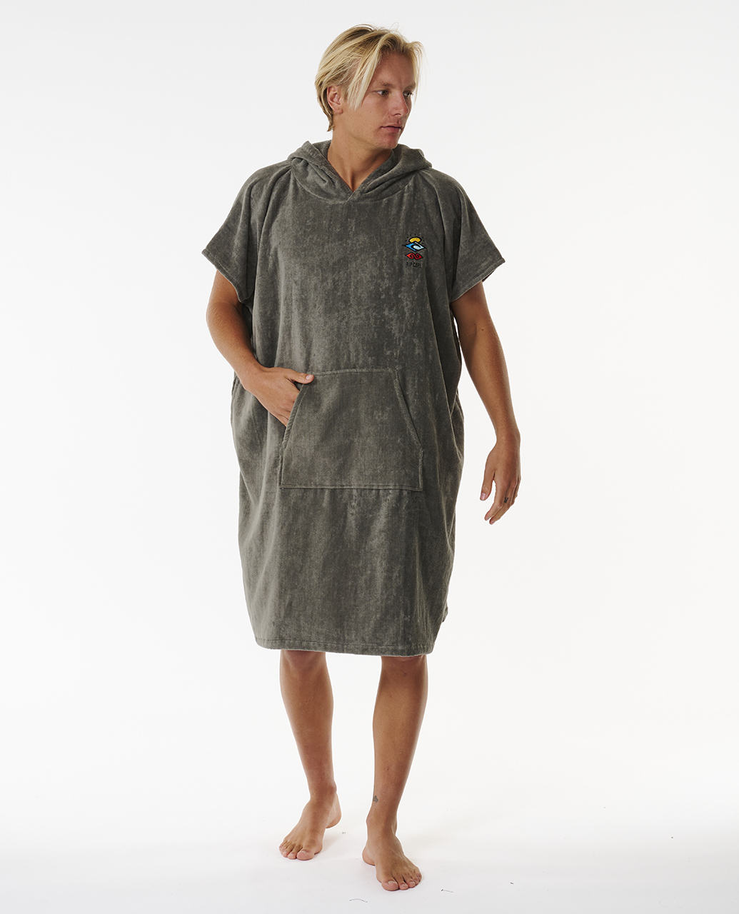 Rip Curl Mens Logo Hooded Towel Poncho - Picture 14 of 16