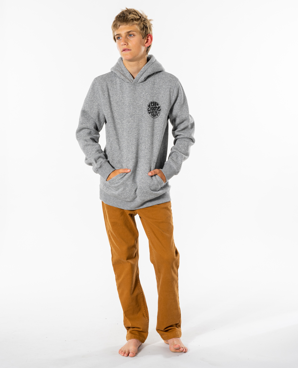 Rip Curl Kids Wetsuit Icon Hooded Pullover Sweatshirt Hoody Hoodie - Picture 19 of 29