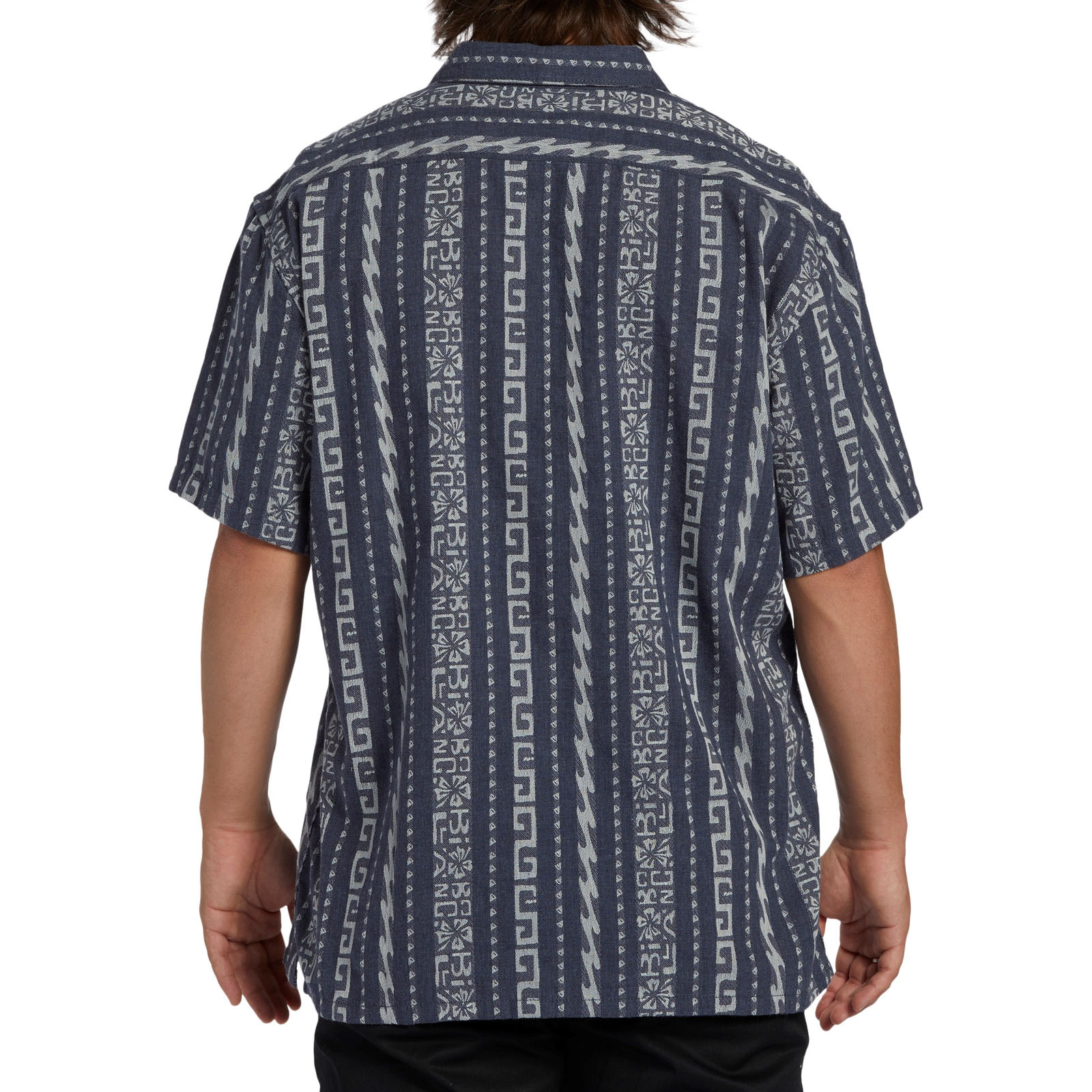Camisa Billabong Para Hombres Sunday Jacquard Manga Corta Informal Cuello - Imagen 9 de 9