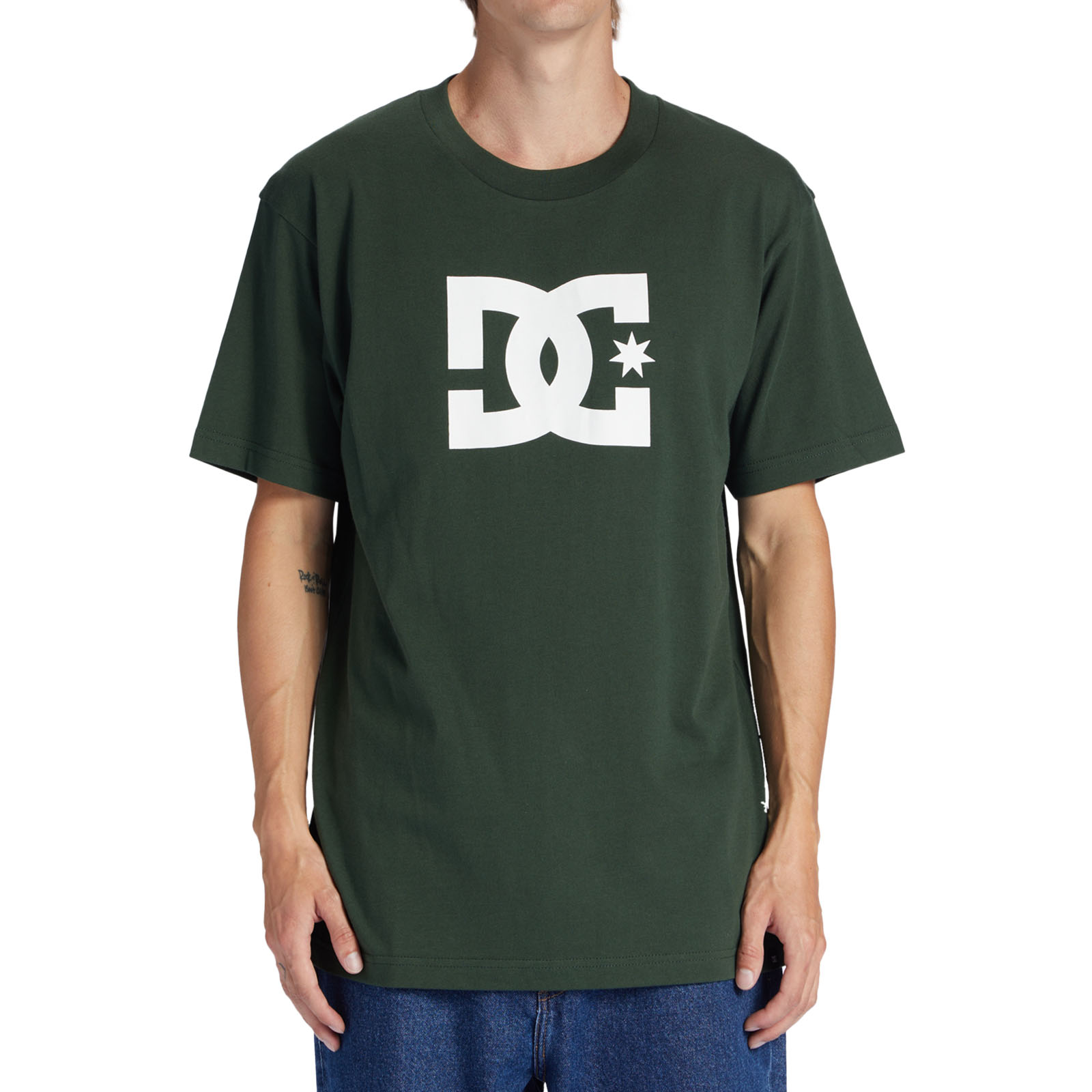 DC Shoes Para Hombres DC Star Informal Manga Corta Cuello Redondo Algodón Camiseta Prenda para el torso Camiseta - Imagen 4 de 5