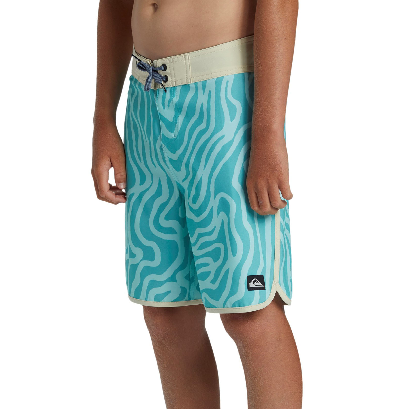 Quiksilver Kids Surfsilk Scallop 17" Surf Surfing Swim Swimming Boardshorts - Picture 8 of 9