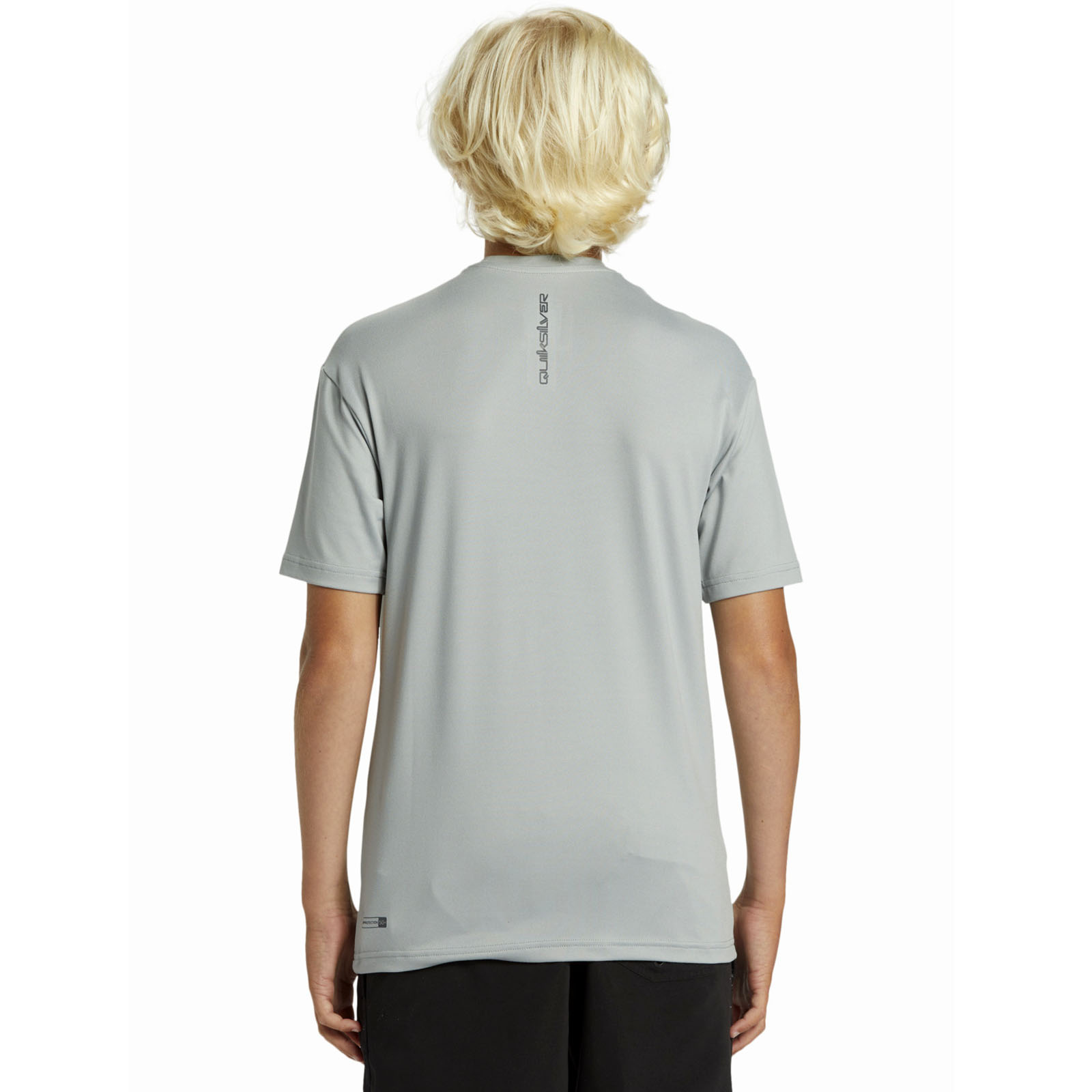 Quiksilver Kids Everyday Short Sleeve UPF 50 Swimming Surfing Rash Vest Top - Picture 3 of 9