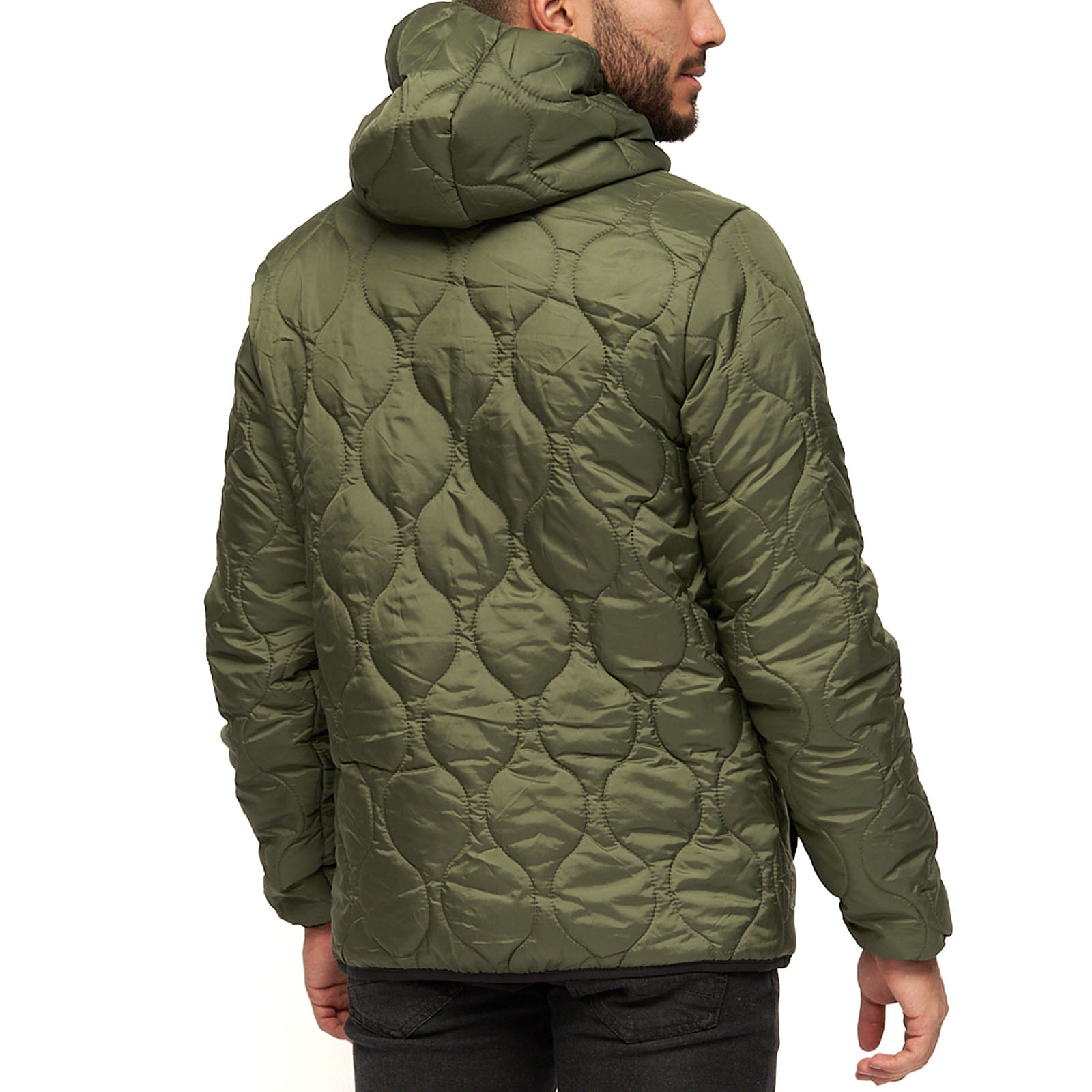 Abrigo chaqueta de invierno cálido con capucha y cremallera Bench para hombre - Imagen 8 de 16