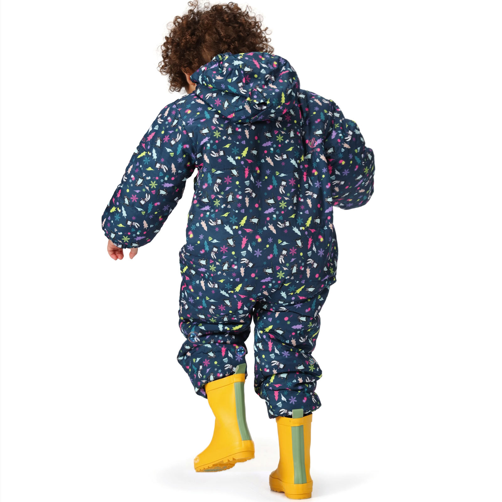 Dare 2b Kids Bambino II Waterproof Insulated Lined Full Zip Rainsuit Snowsuit - Picture 6 of 15