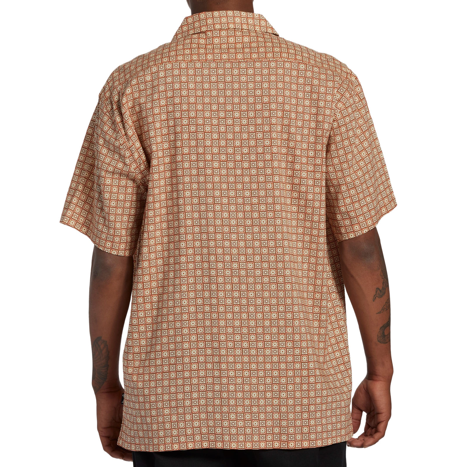 Camisa informal Billabong para hombre Sunday Vacay manga corta estampado de temporada - Imagen 7 de 7