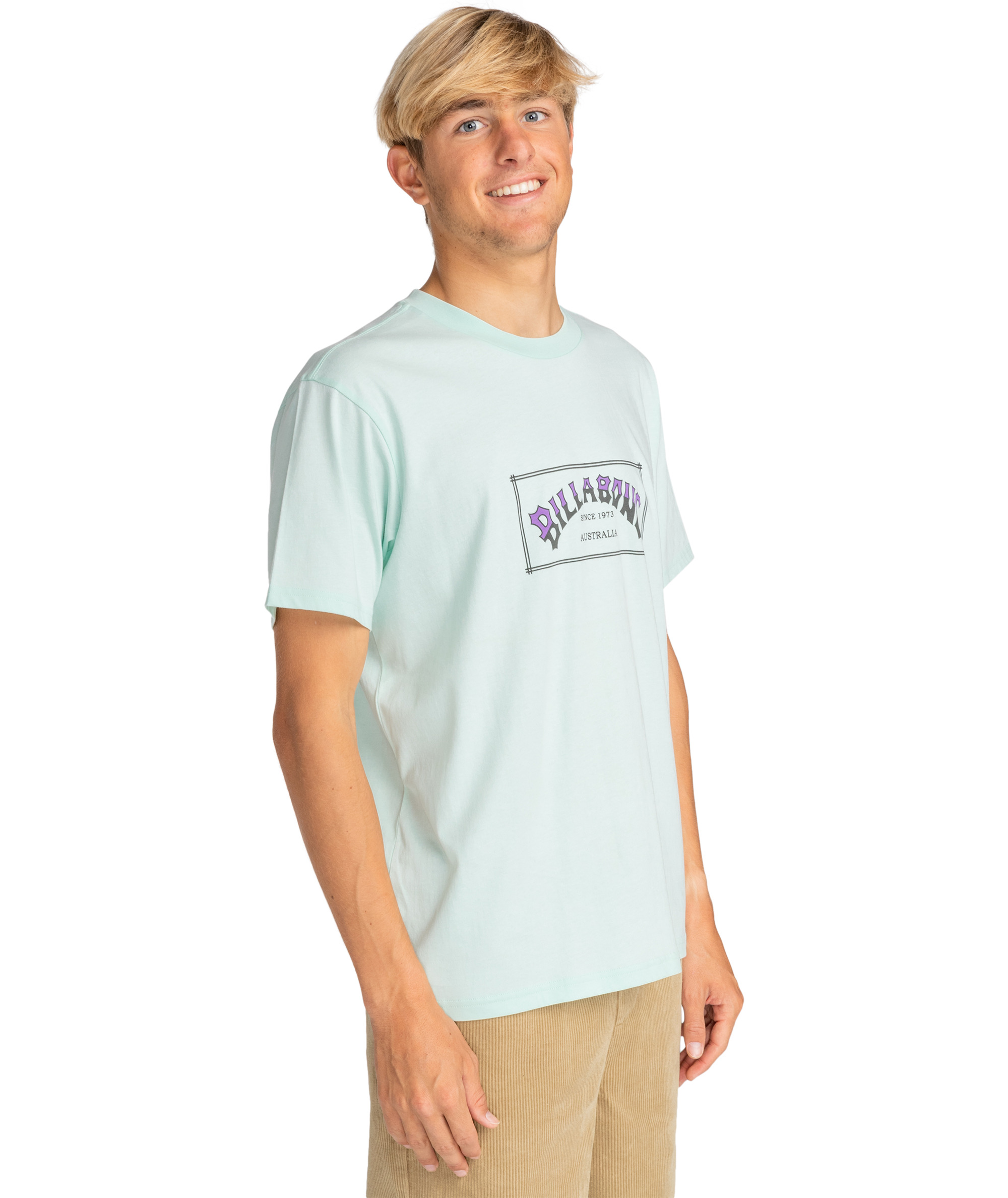 Billabong Mens Arch Short Sleeve T-Shirt Top Tee Shirt Cotton Graphic Crew Neck - Picture 11 of 18