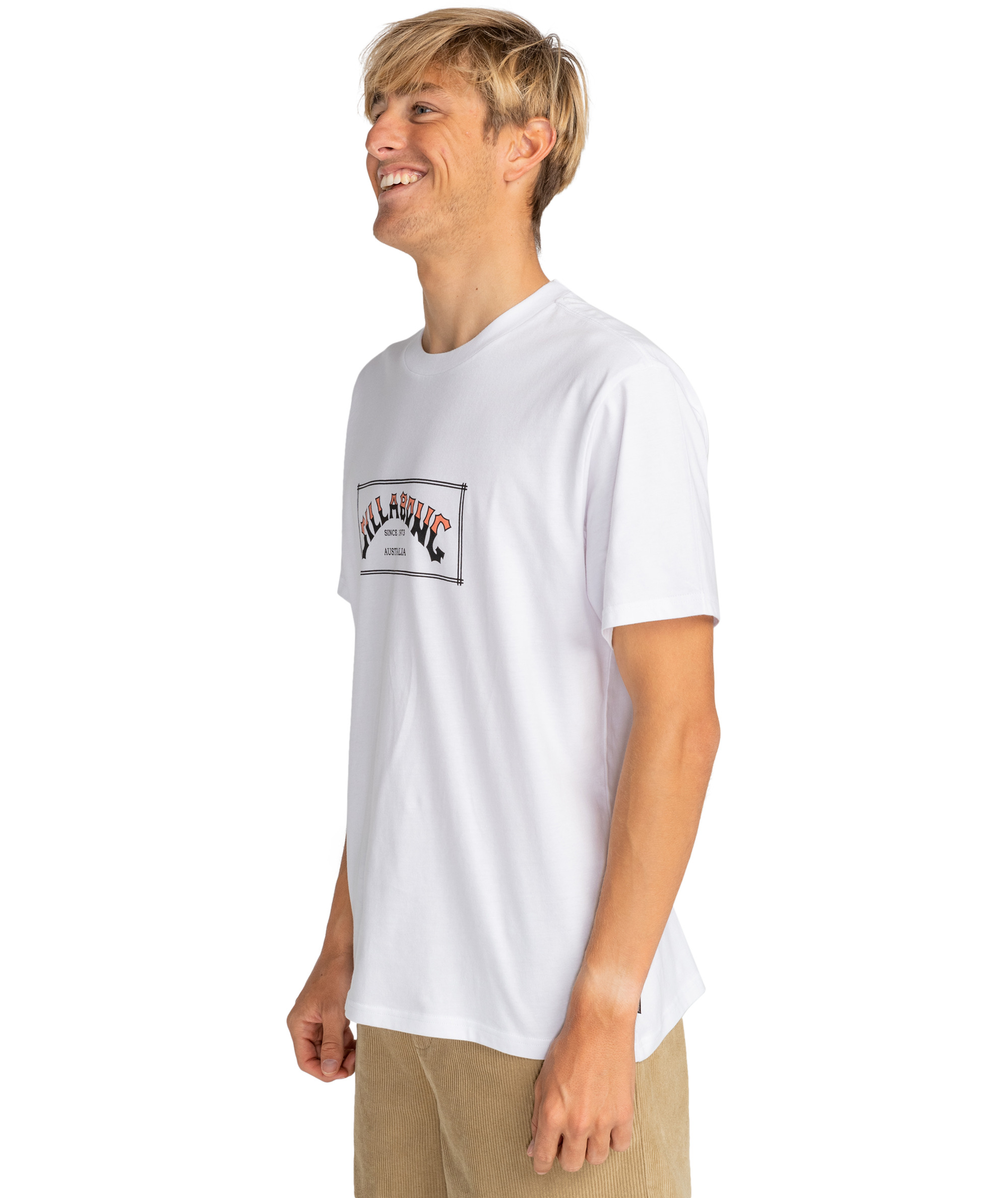 Billabong Mens Arch Short Sleeve T-Shirt Top Tee Shirt Cotton Graphic Crew Neck - Picture 17 of 18