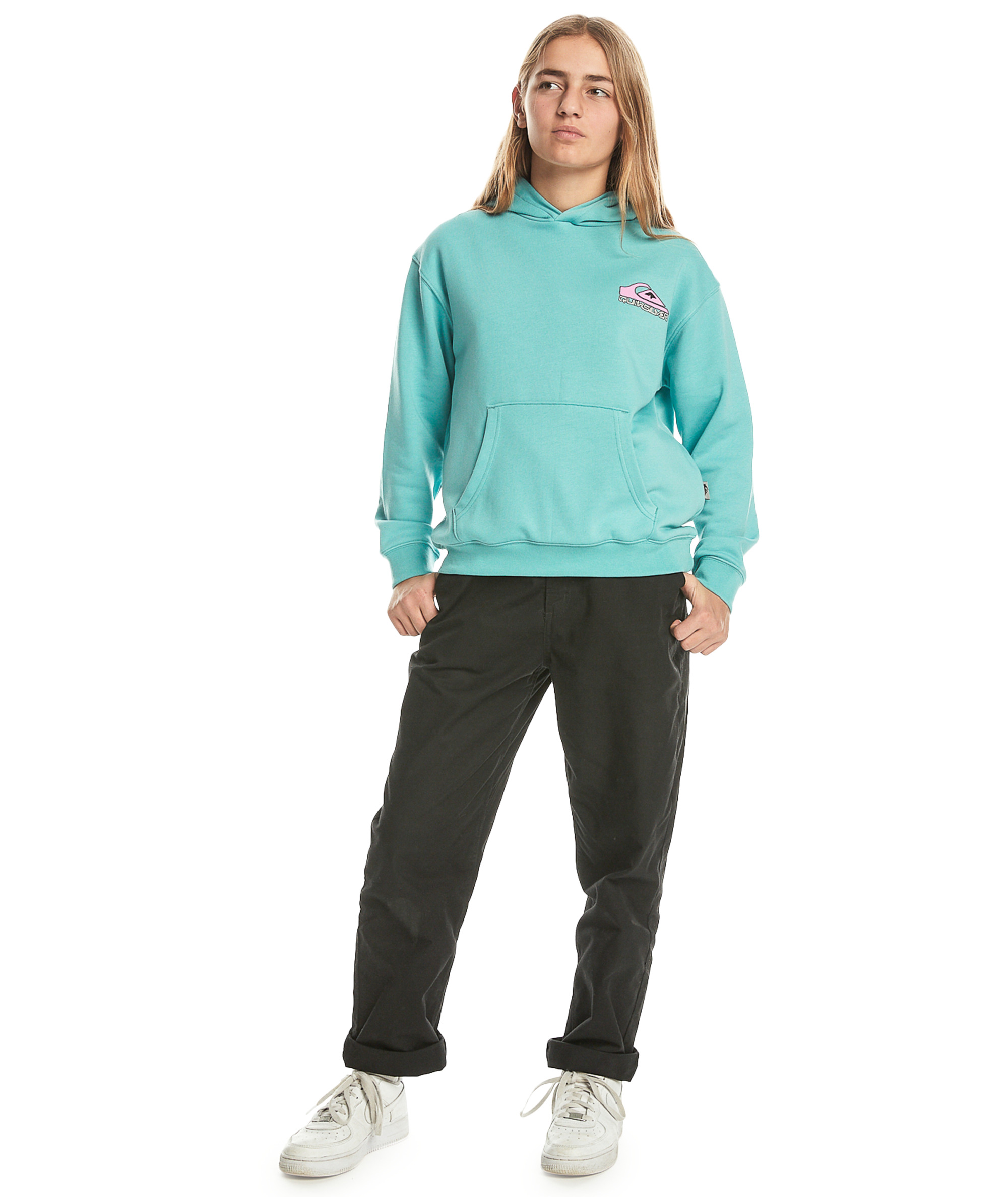 Quiksilver Kids Drybridge Hooded Pullover Sweatshirt Hoody Hoodie - Picture 8 of 10