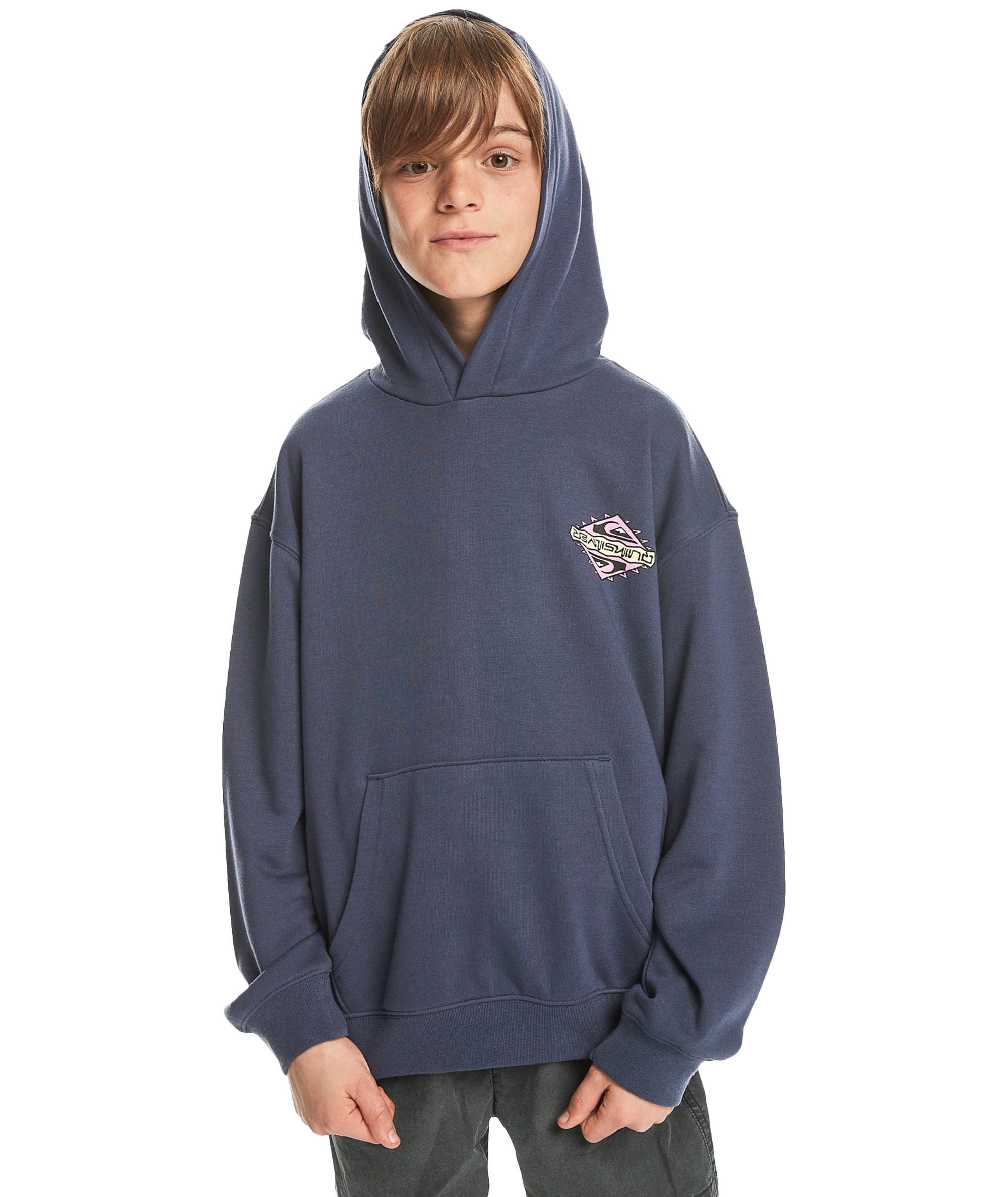 Quiksilver Kids Drybridge Hooded Pullover Sweatshirt Hoody Hoodie - Picture 7 of 10