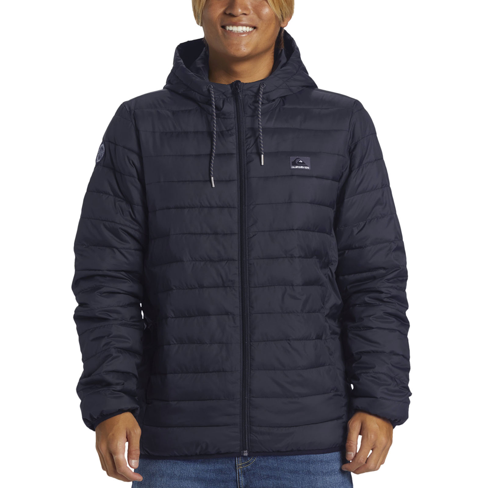 Quiksilver Mens Scaley Hooded Warm Winter Padded Puffer Jacket Coat - Picture 6 of 7