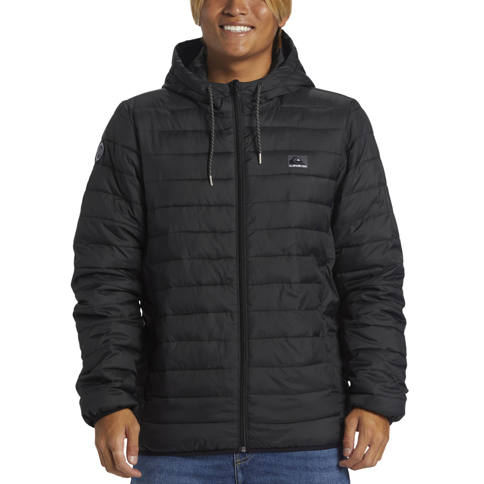 Quiksilver Mens Scaley Hooded Warm Winter Padded Puffer Jacket Coat - Picture 4 of 7