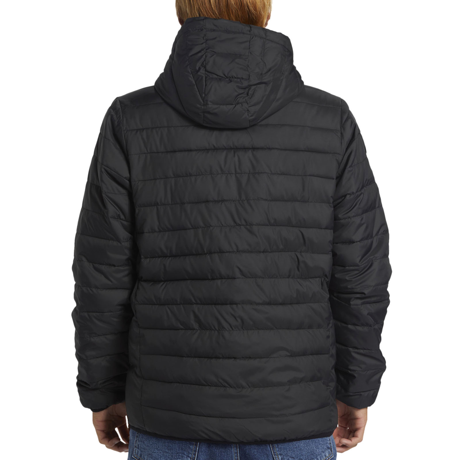 Quiksilver Mens Scaley Hooded Warm Winter Padded Puffer Jacket Coat - Picture 5 of 7