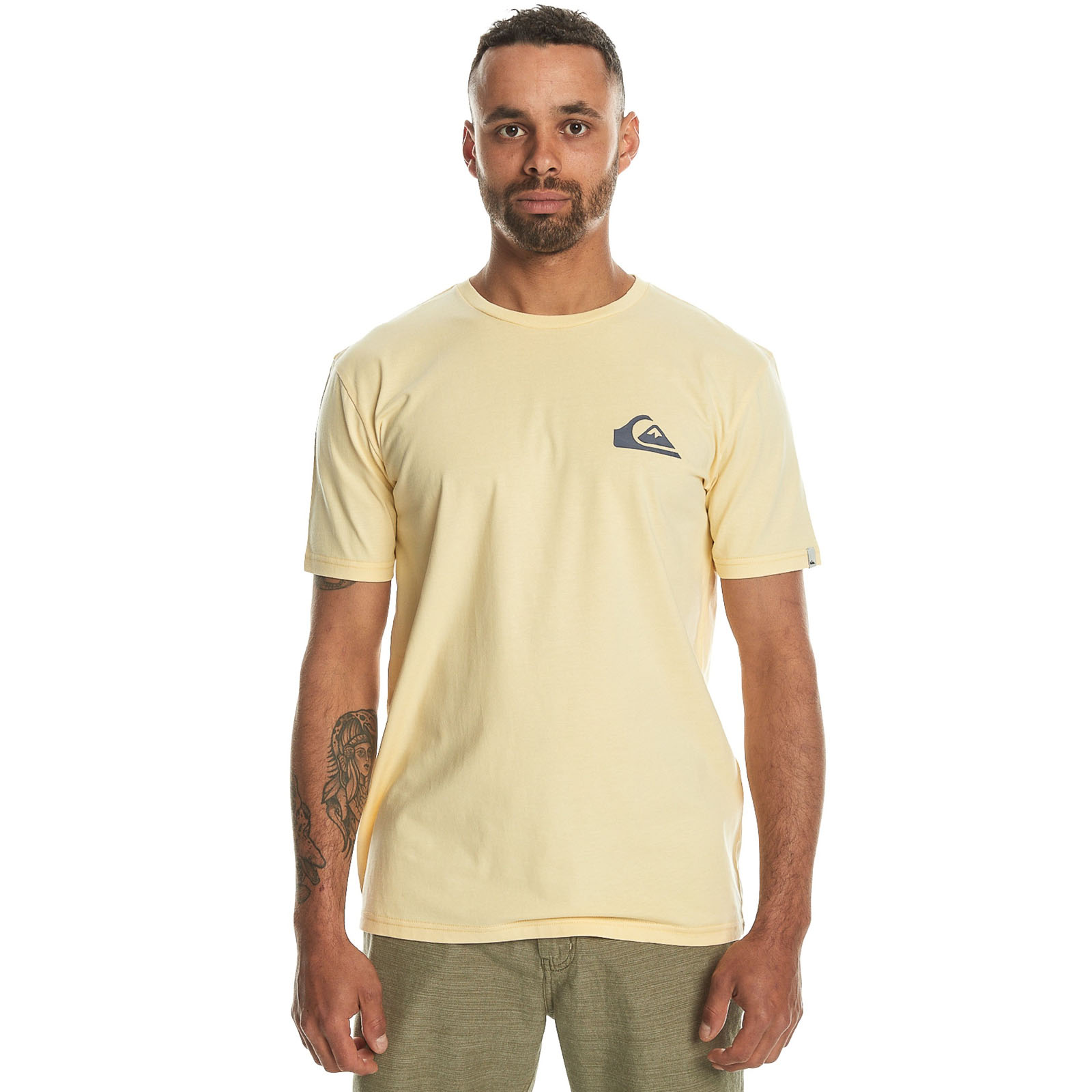 Camiseta Top Camiseta Quiksilver Para Hombres MW Mini Manga Corta Cuello Redondo Algodón - Imagen 4 de 7