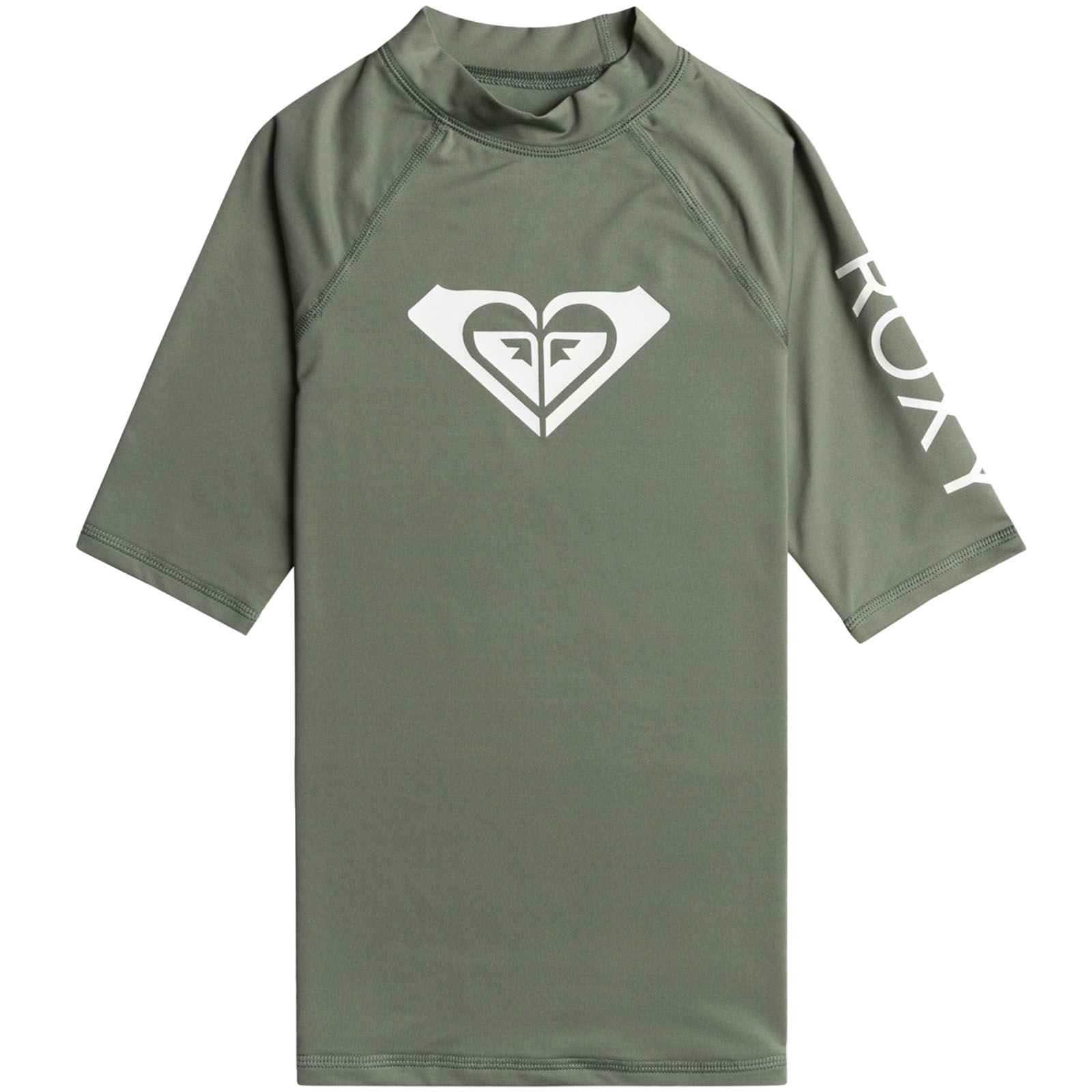 Roxy Girls Wholehearted Short Sleeve Beach Surf UPF 50 Rash Guard Vest T-Shirt - Picture 2 of 27