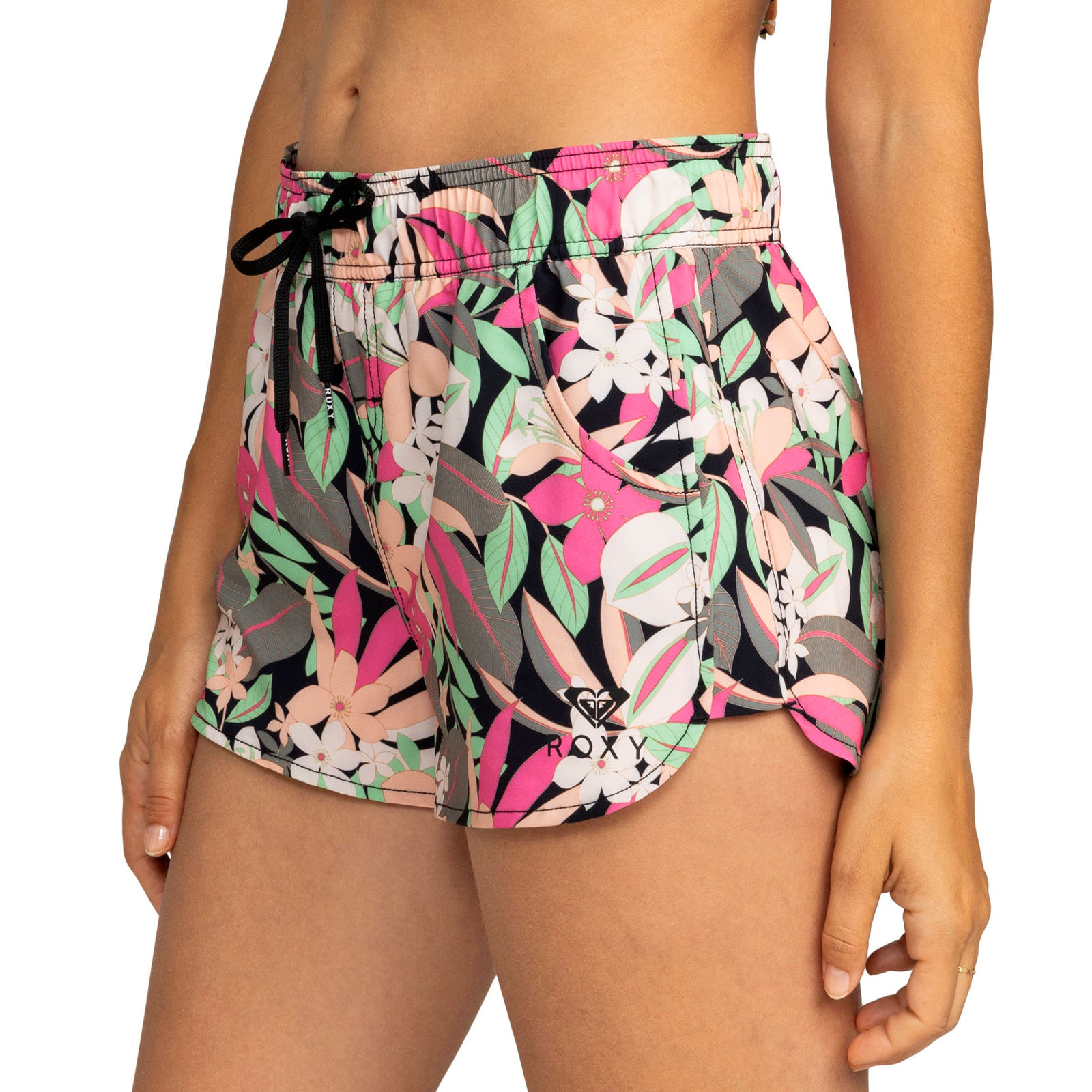 Roxy Womens Roxy Wave Printed 2" Beach Swim Swimming Surf Surfing Boardshorts - Picture 4 of 9