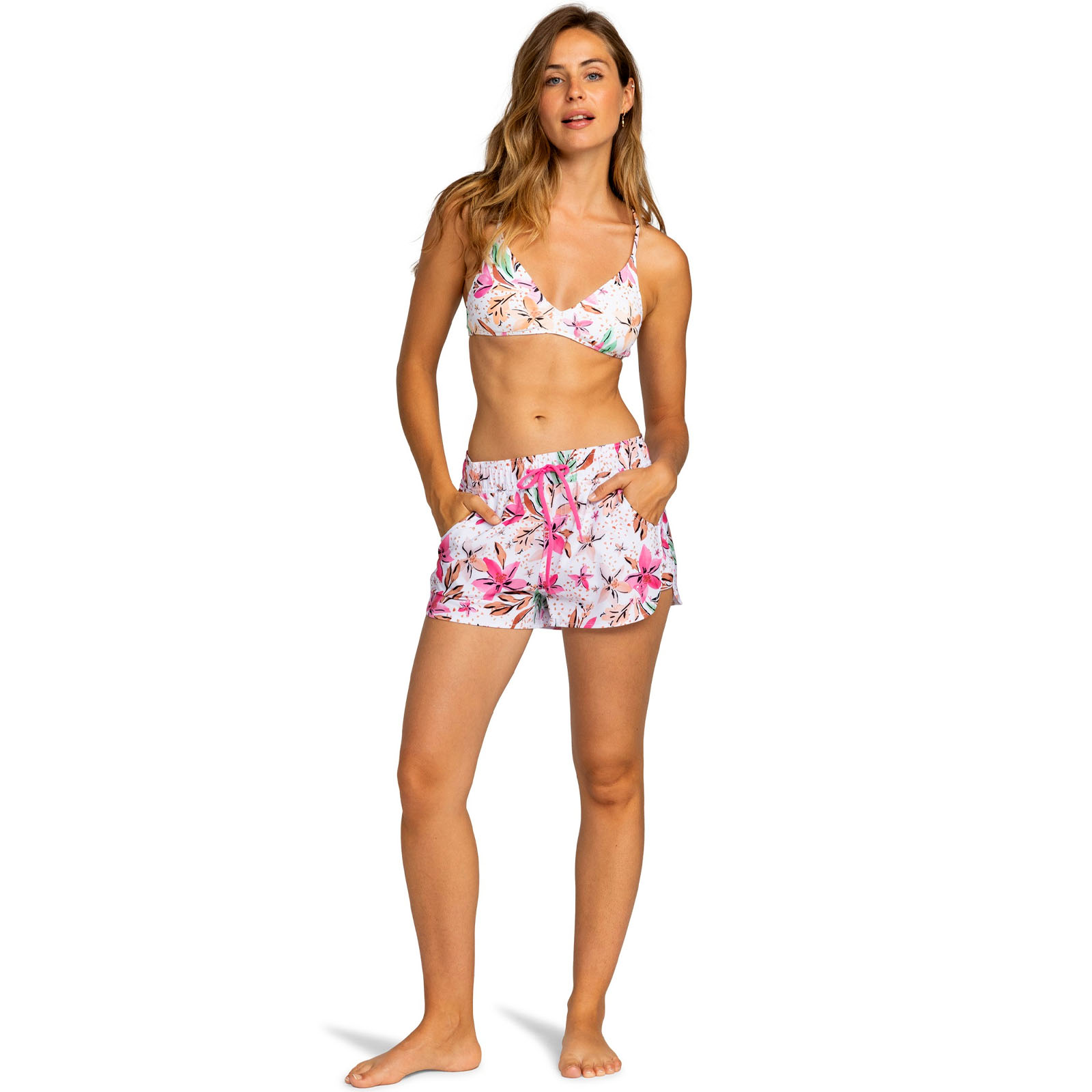 Roxy Womens Roxy Wave Printed 2" Beach Swim Swimming Surf Surfing Boardshorts - Picture 9 of 9