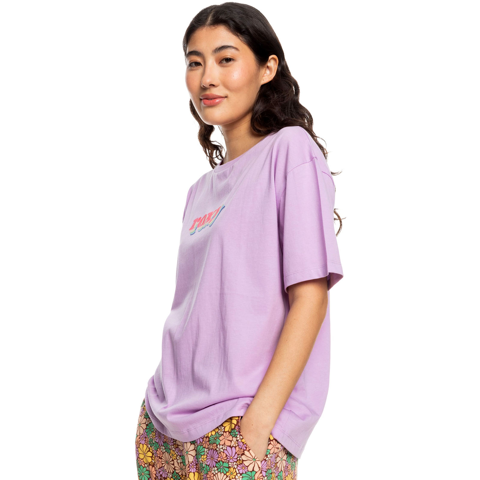 Roxy Womens Sand Under The Sky Short Sleeve Oversized T-Shirt Top Tee - Picture 4 of 11