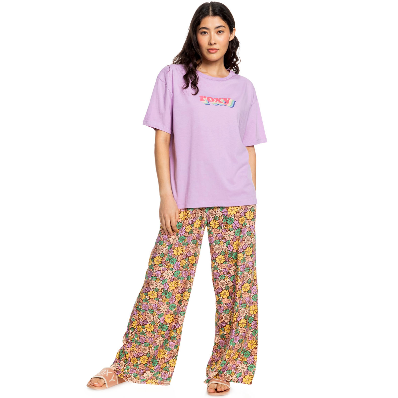 Roxy Womens Sand Under The Sky Short Sleeve Oversized T-Shirt Top Tee - Picture 6 of 11