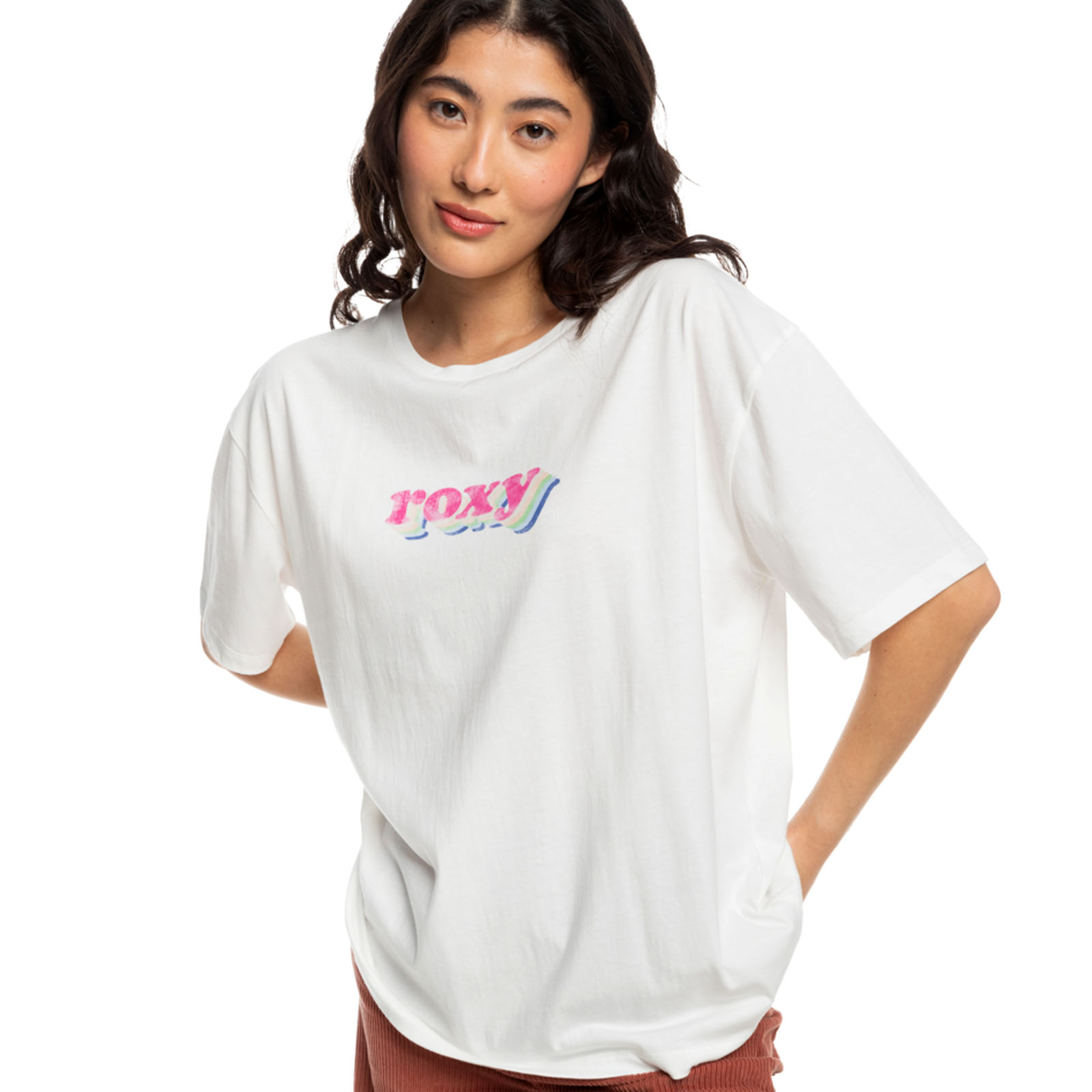 Roxy Womens Sand Under The Sky Short Sleeve Oversized T-Shirt Top Tee - Picture 7 of 11