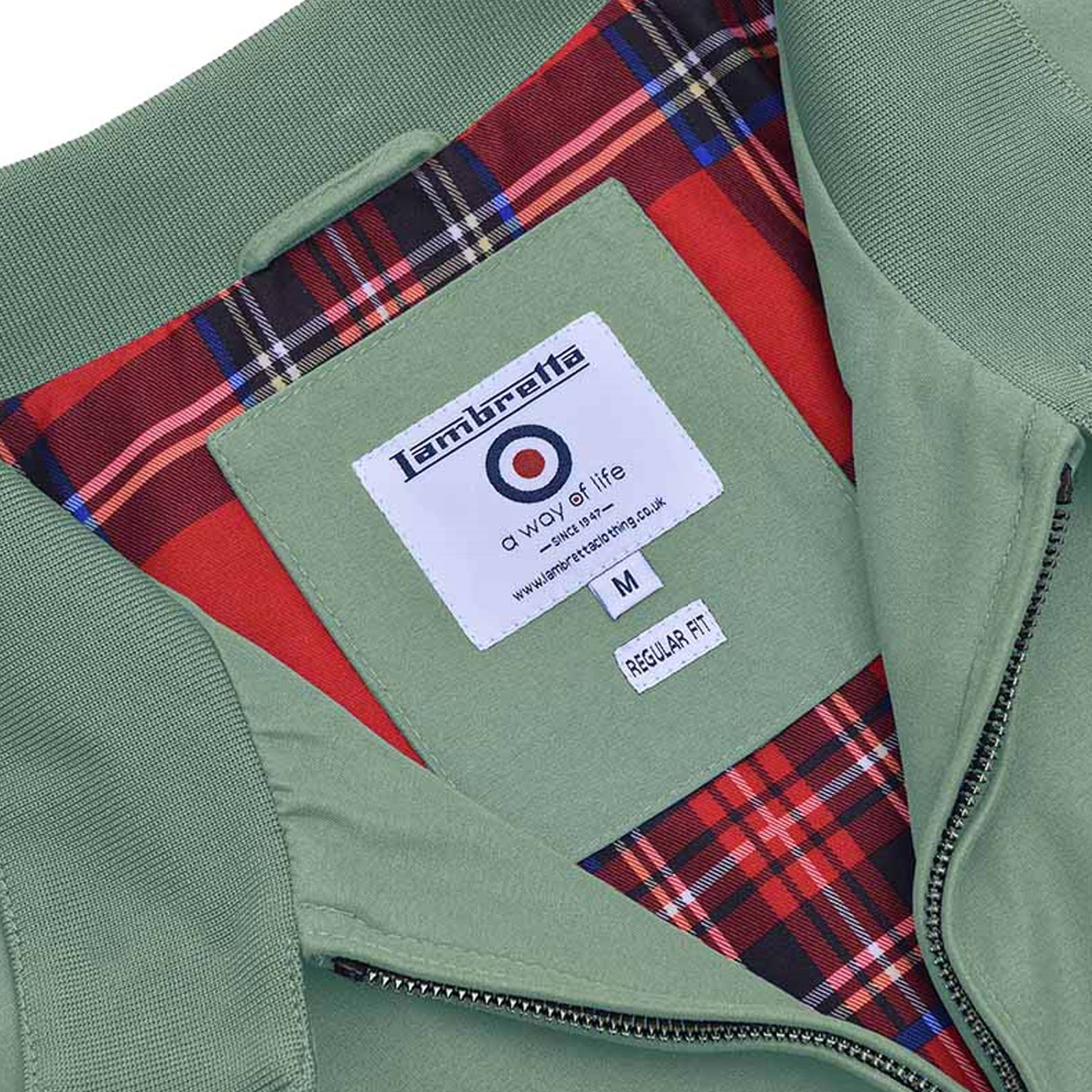 Abrigo Chaqueta Bombardero Harrington Resistente a la Ducha Lambretta Para Hombres - Imagen 11 de 36