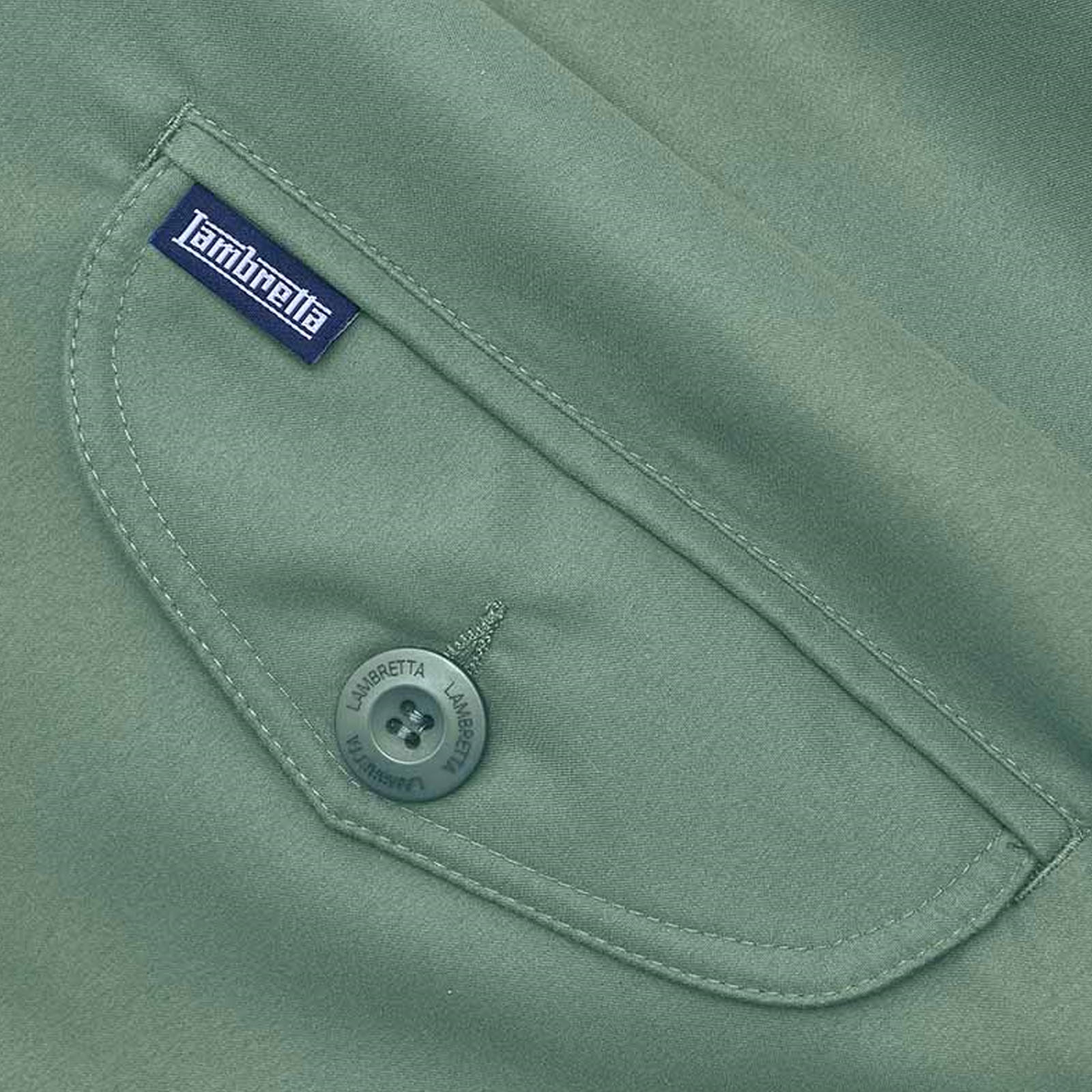 Abrigo Chaqueta Bombardero Harrington Resistente a la Ducha Lambretta Para Hombres - Imagen 13 de 36