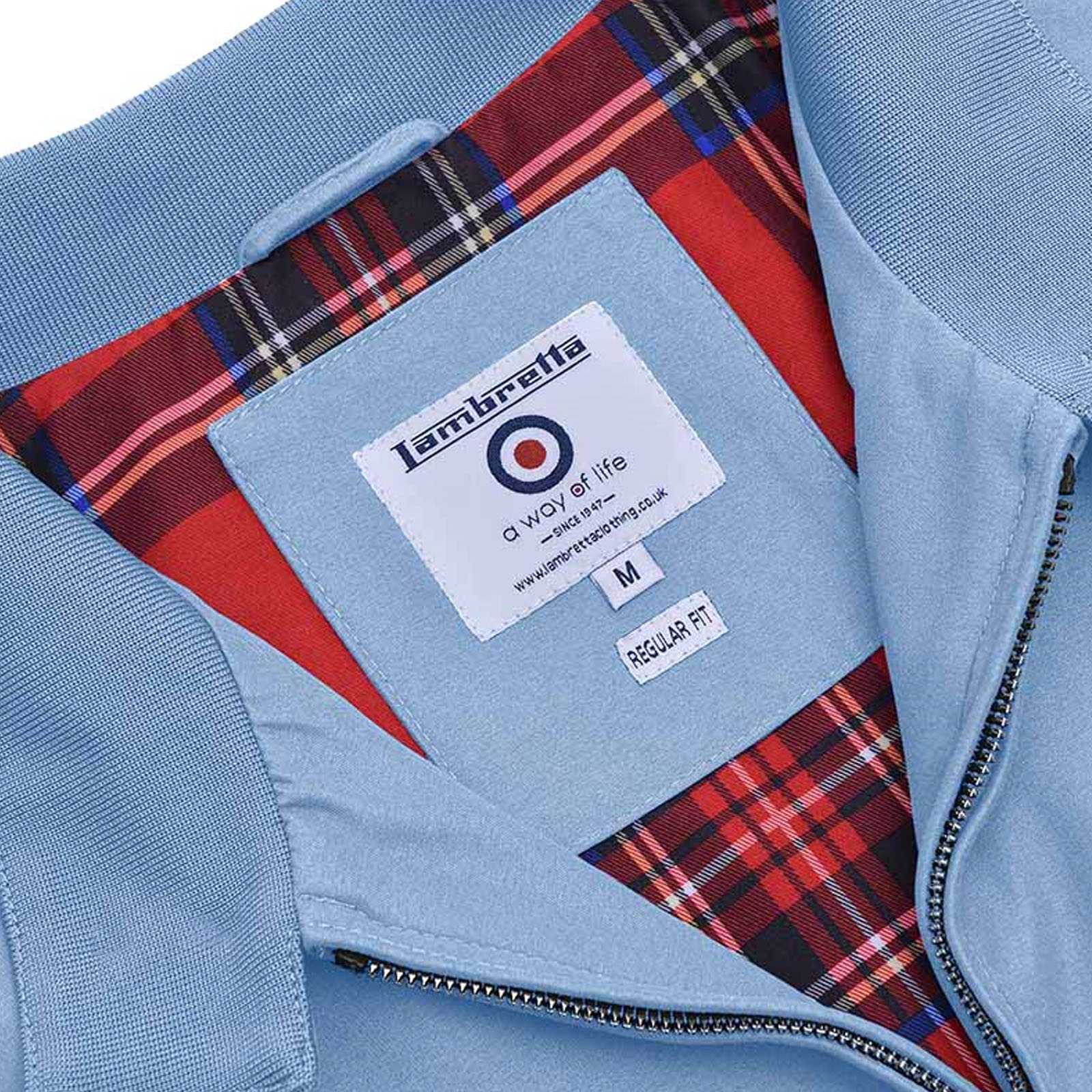 Abrigo Chaqueta Bombardero Harrington Resistente a la Ducha Lambretta Para Hombres - Imagen 32 de 36