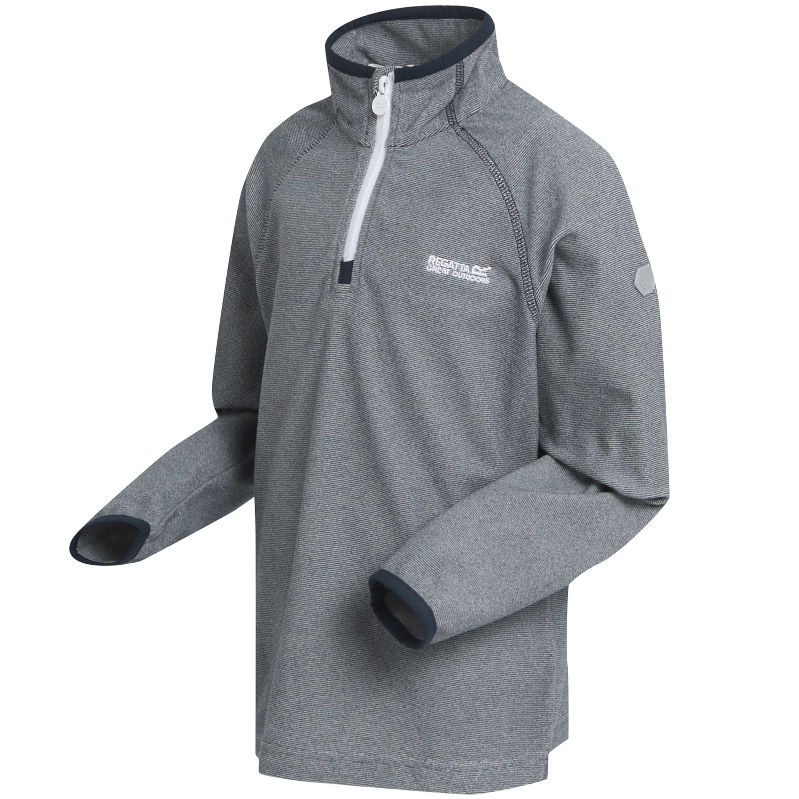 Regatta Kids Loco Half Zip Mini Stripe Outdoor Pullover Fleece - Picture 17 of 27