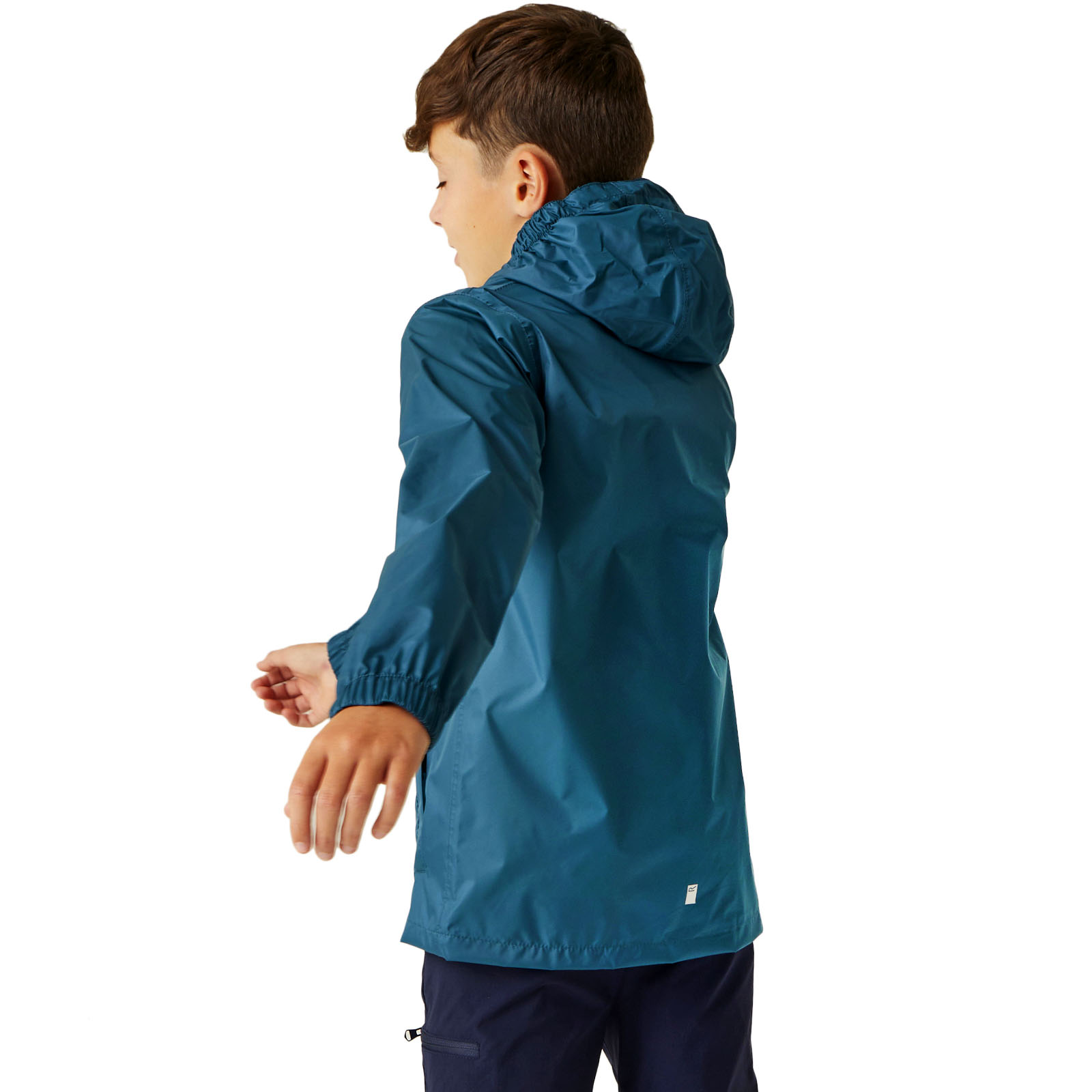 Regatta Kids Juniors Pack it III Waterproof Hooded Outdoor Walking Jacket Coat - Picture 29 of 57